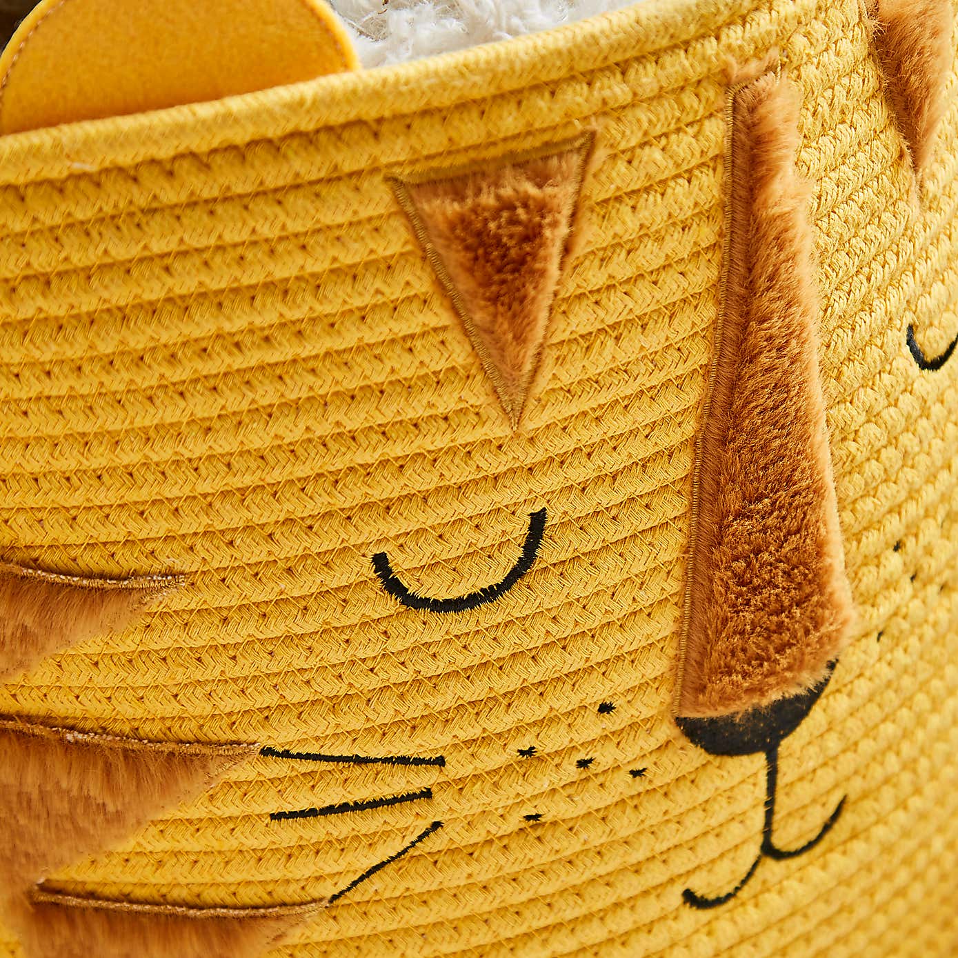 Tiger Fabric Storage Basket