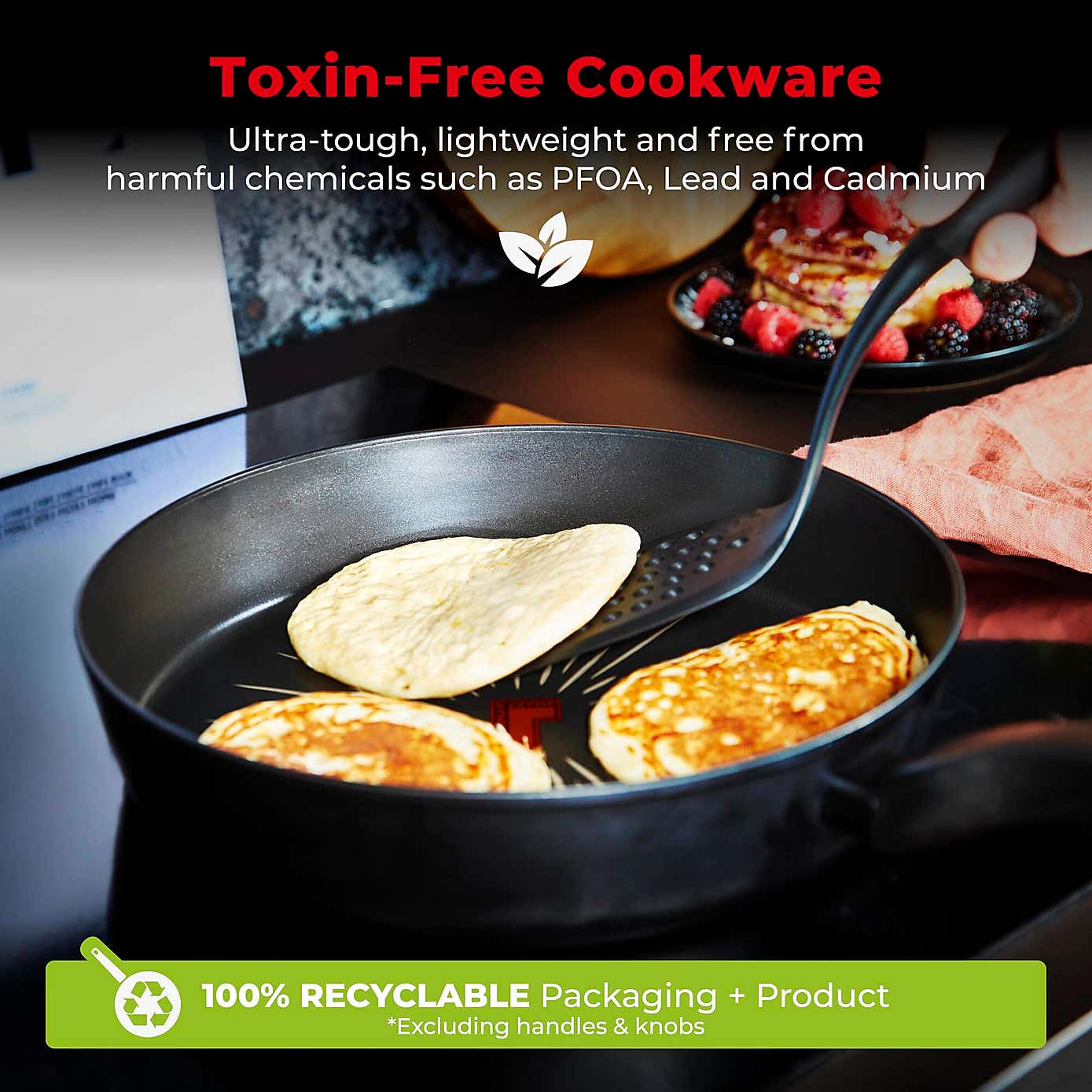 Tower Smart Start Non-Stick Forged Aluminium 5 Piece Pan Set