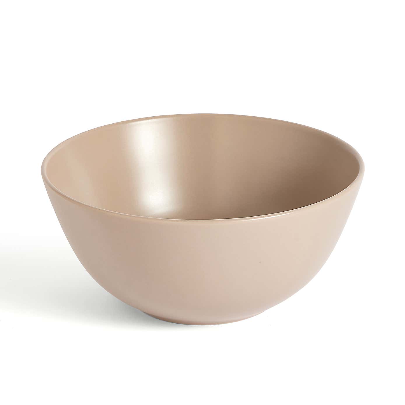 Stoneware Salad Bowl, Mushroom