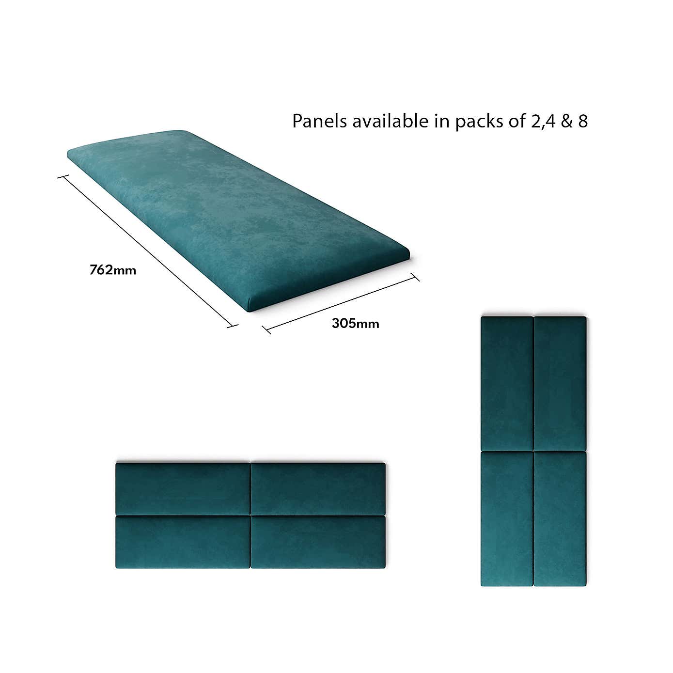 Aspire EasyMount Plush Velvet Upholstered Wall Panels