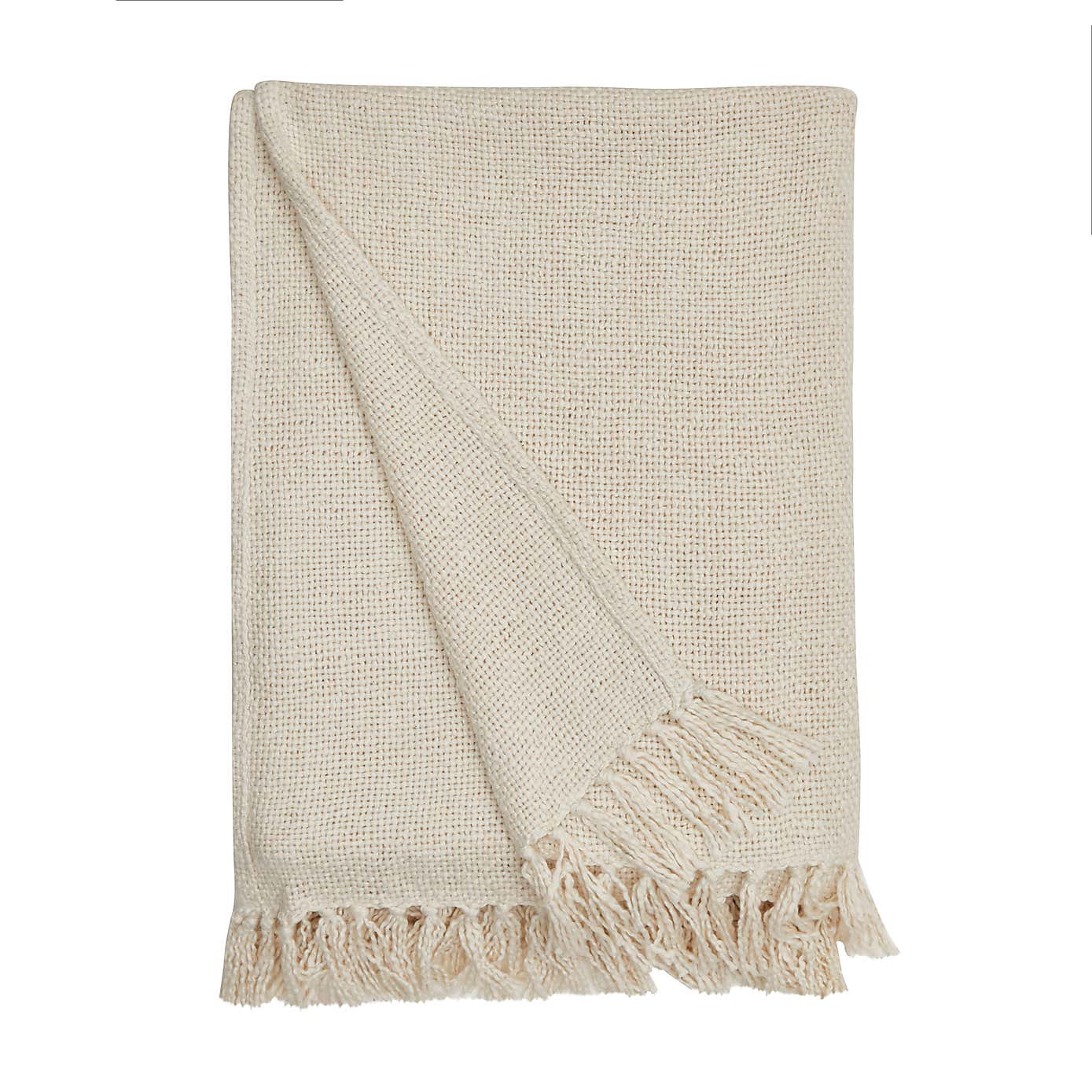 Aris Cotton Weave Black Throw