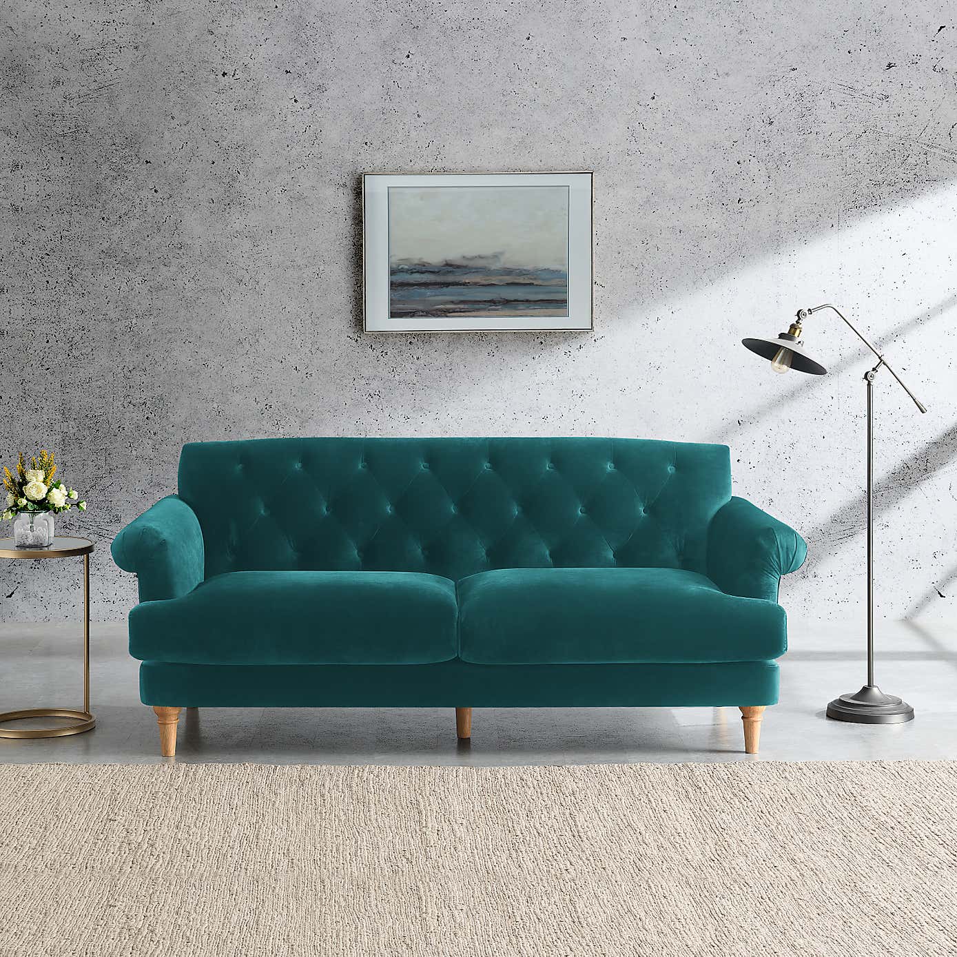 Jazz Velvet 3 Seater Sofa
