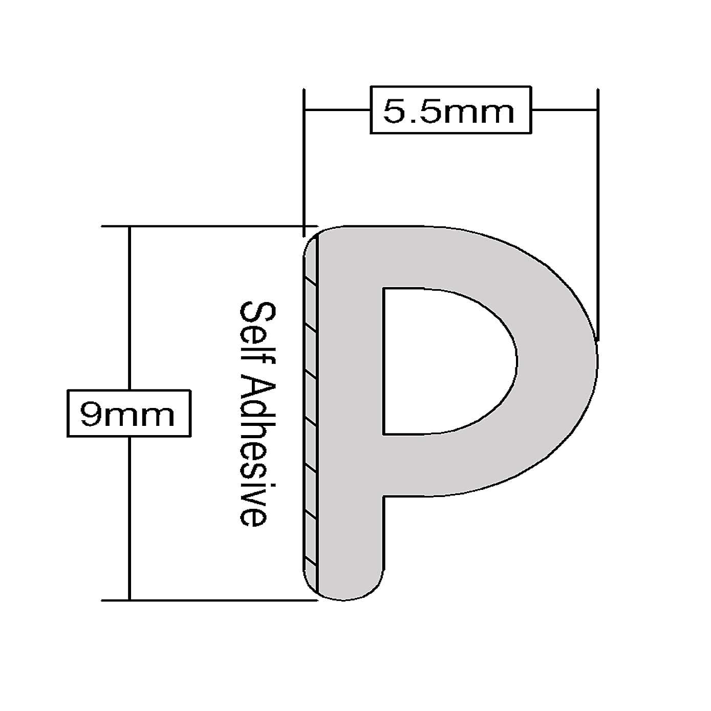 Stormguard Draft Excluding EPDM Tape 5m 3mm-5mm