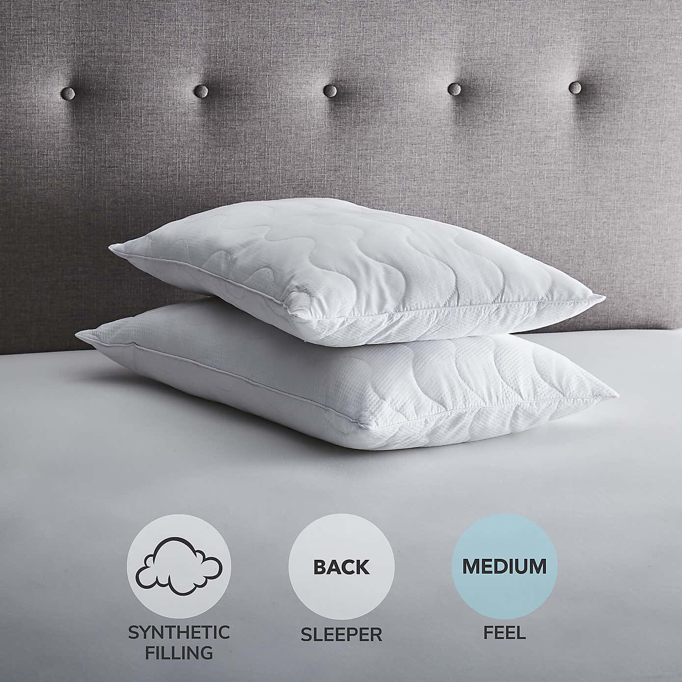 Fogarty Light & Lofty Waffle Pillow Pair