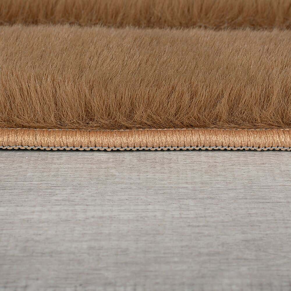 Supersoft Lush Geometric Fux Fur Arch Rug