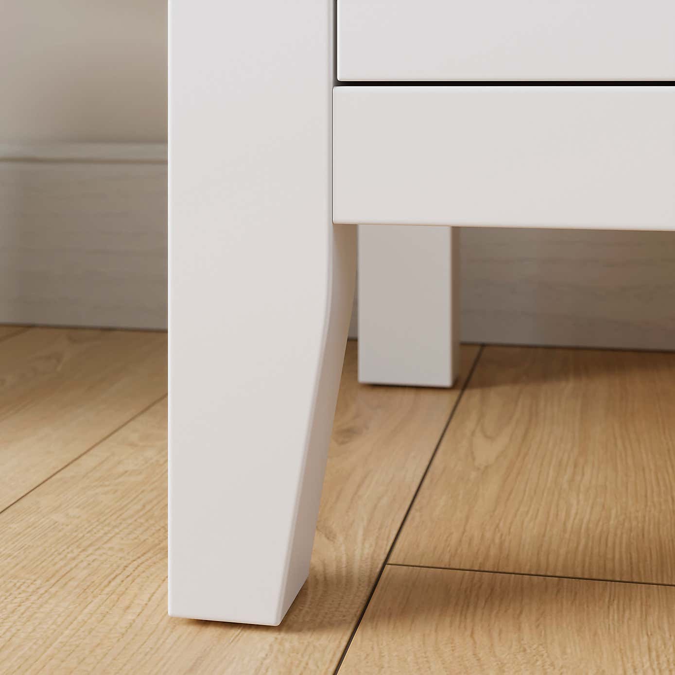 Lynton 2 Drawer Wide Bedside Table