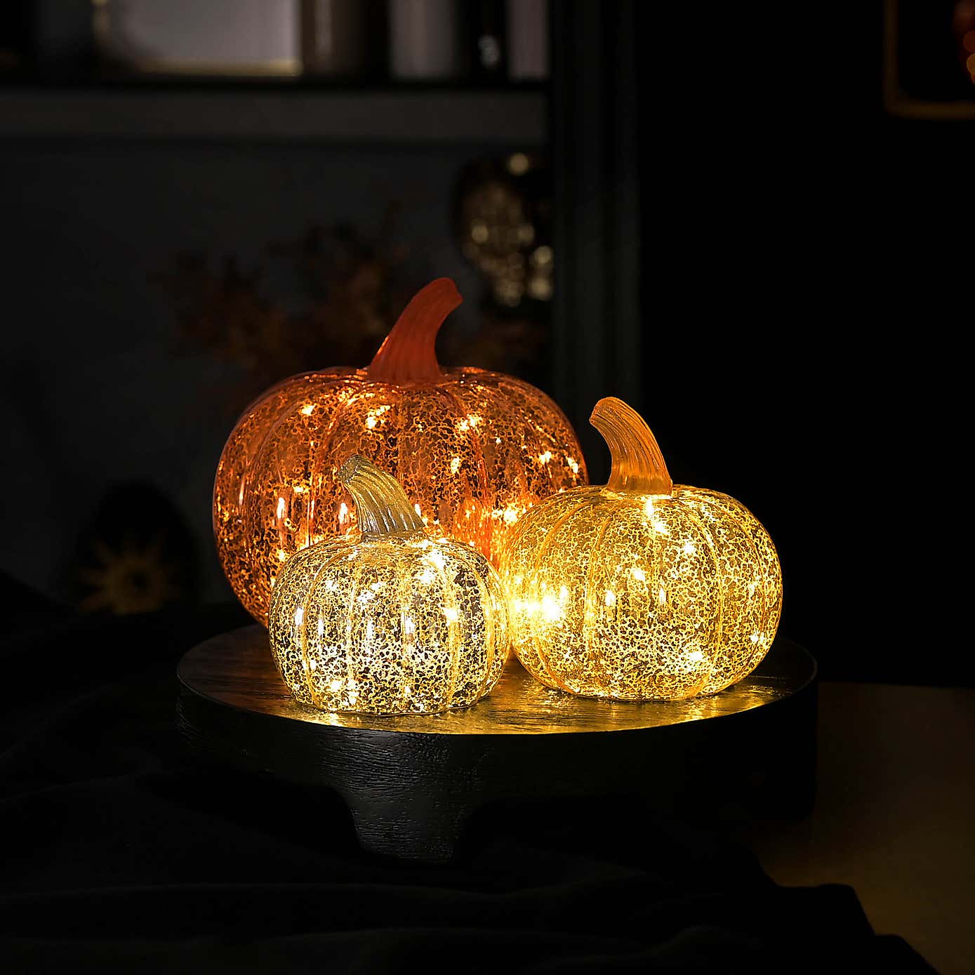 Orange Pumpkin LED Lantern