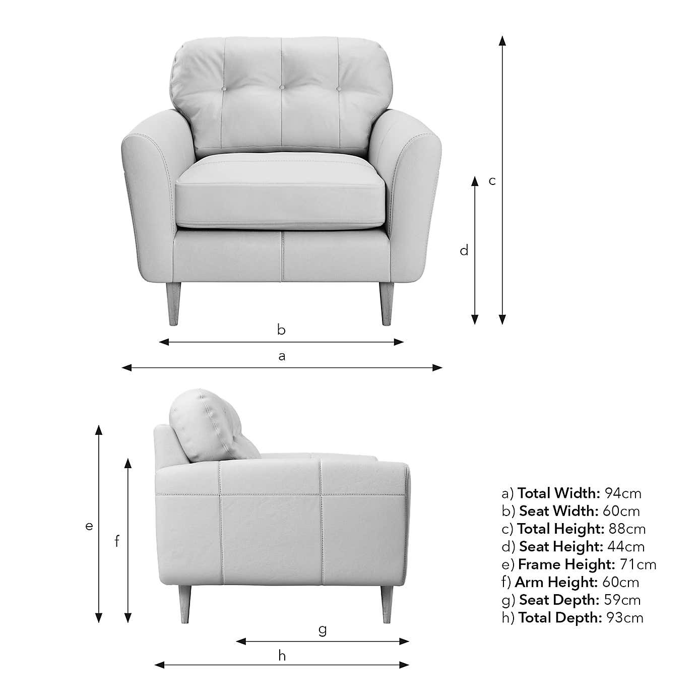 Sven Classic Leather Snuggle Chair