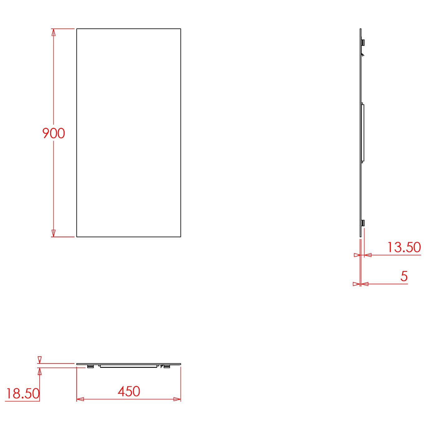 Kentmere Rectangular Mirror