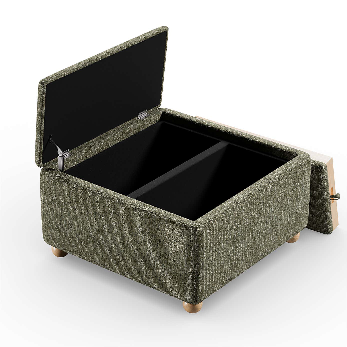 Elma Mixed Boucle Tray Table Ottoman