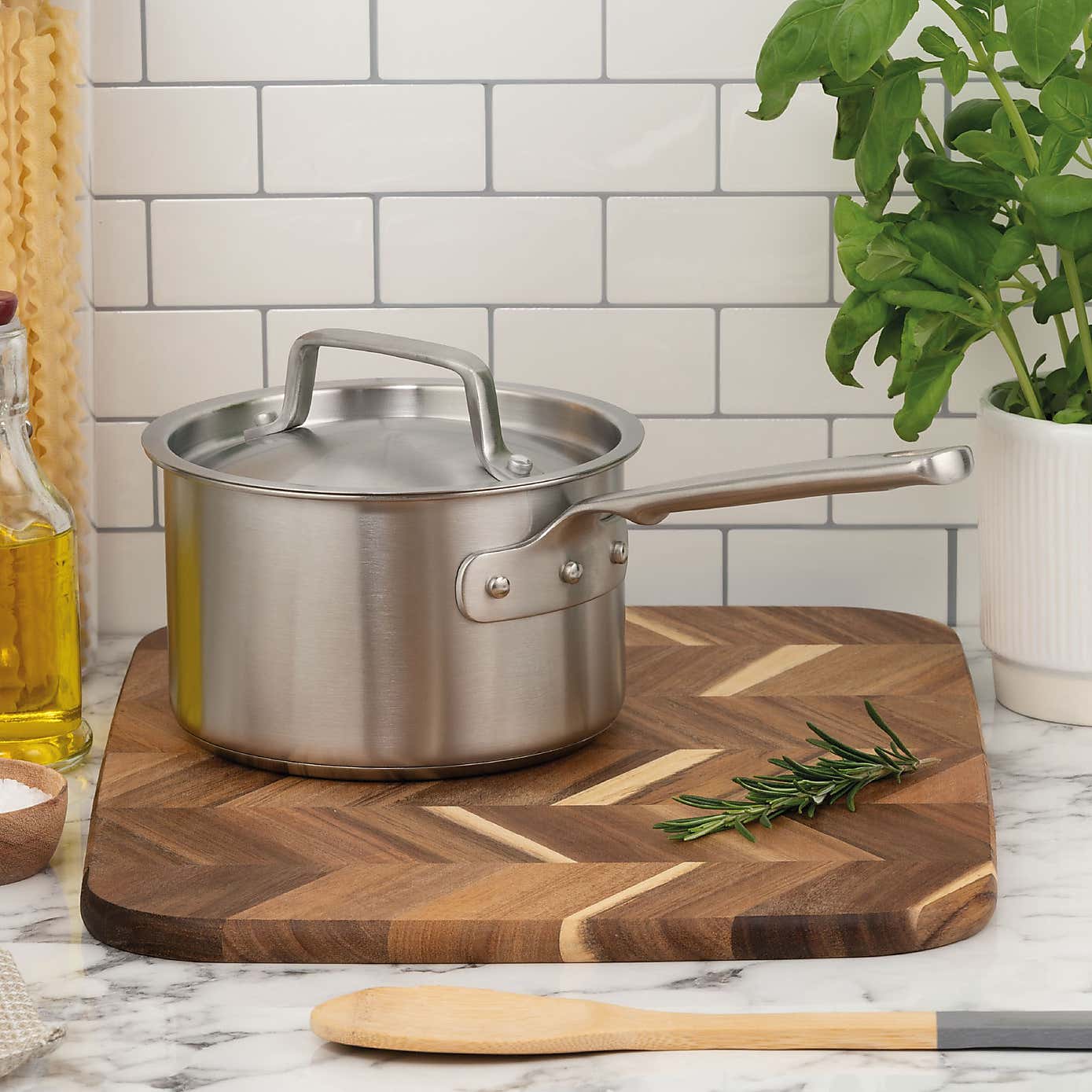 Gourmet Stainless Steel Saucepan, 16cm