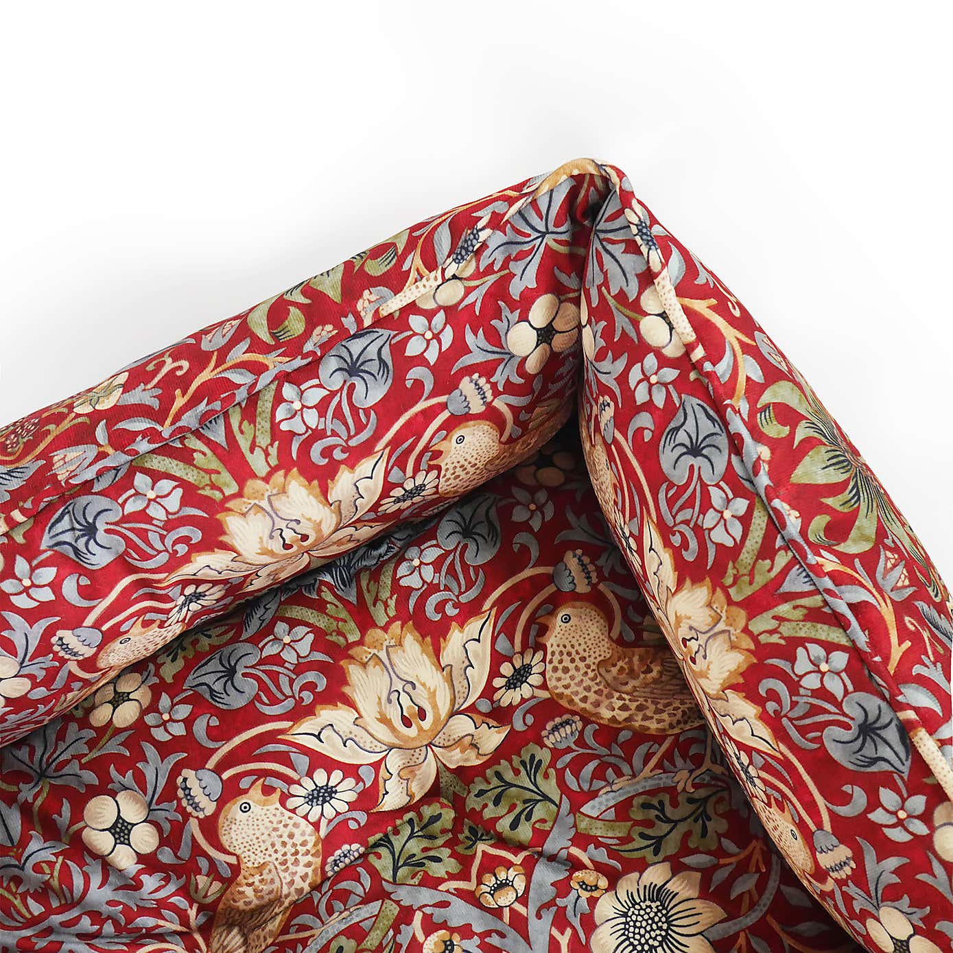 Morris & Co Strawberry Thief Pet Box Bed