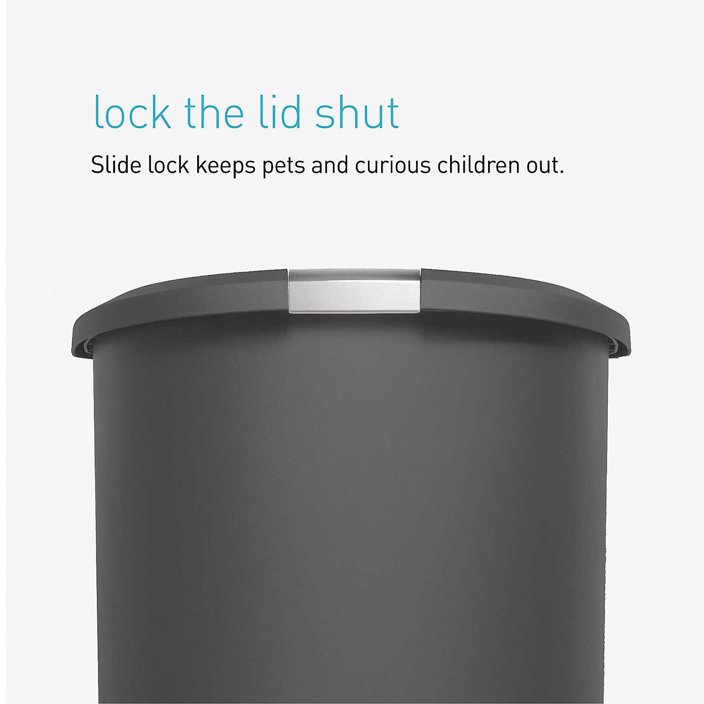 Simple Human 50 Litre Semi-Round Pedal Bin