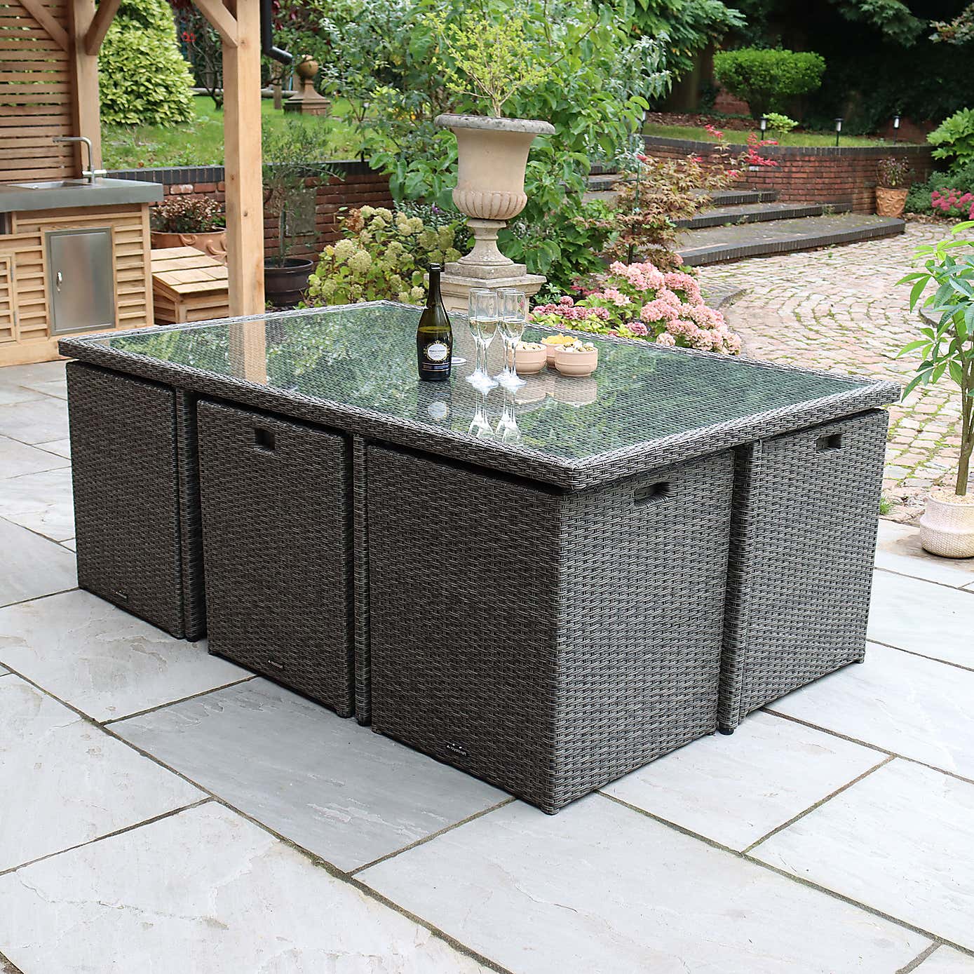 Paris 10 Seater Cube Dining Set