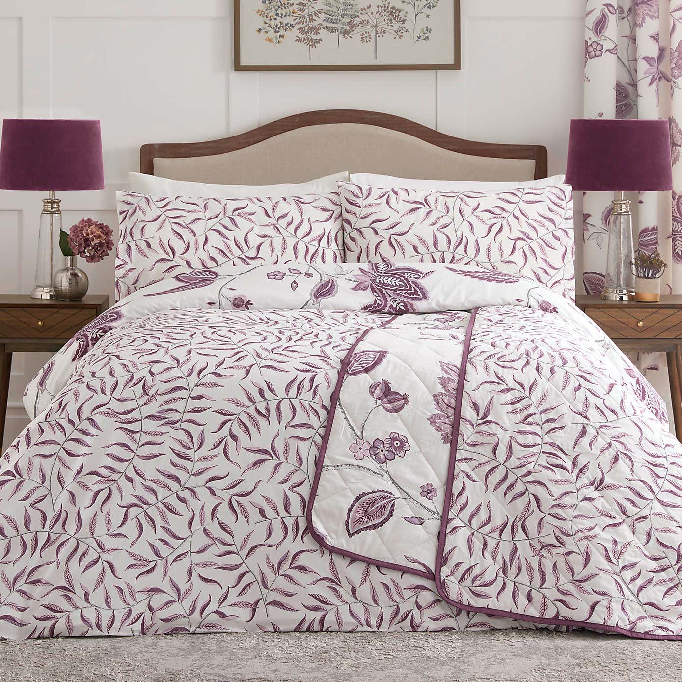 Dreams n Drapes Samira Reversible Duvet Cover and Pillowcase Set