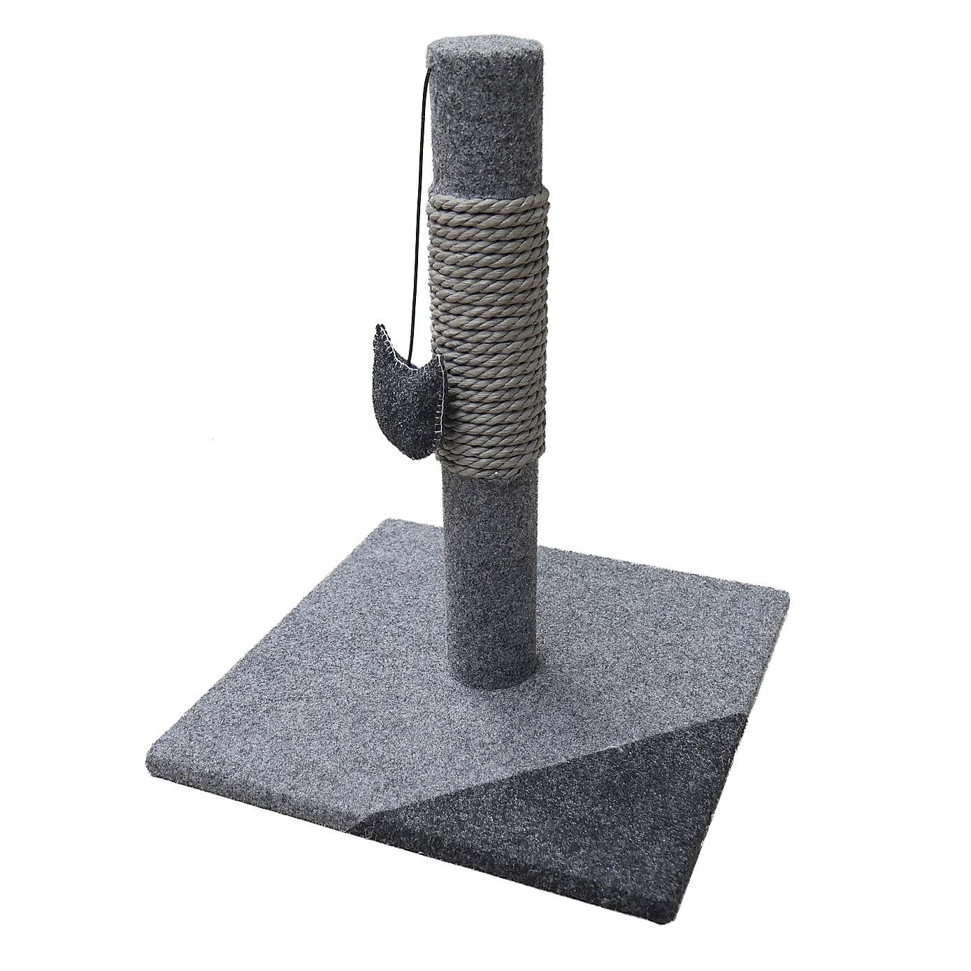 Rosewood Felt Charcoal Cat Post