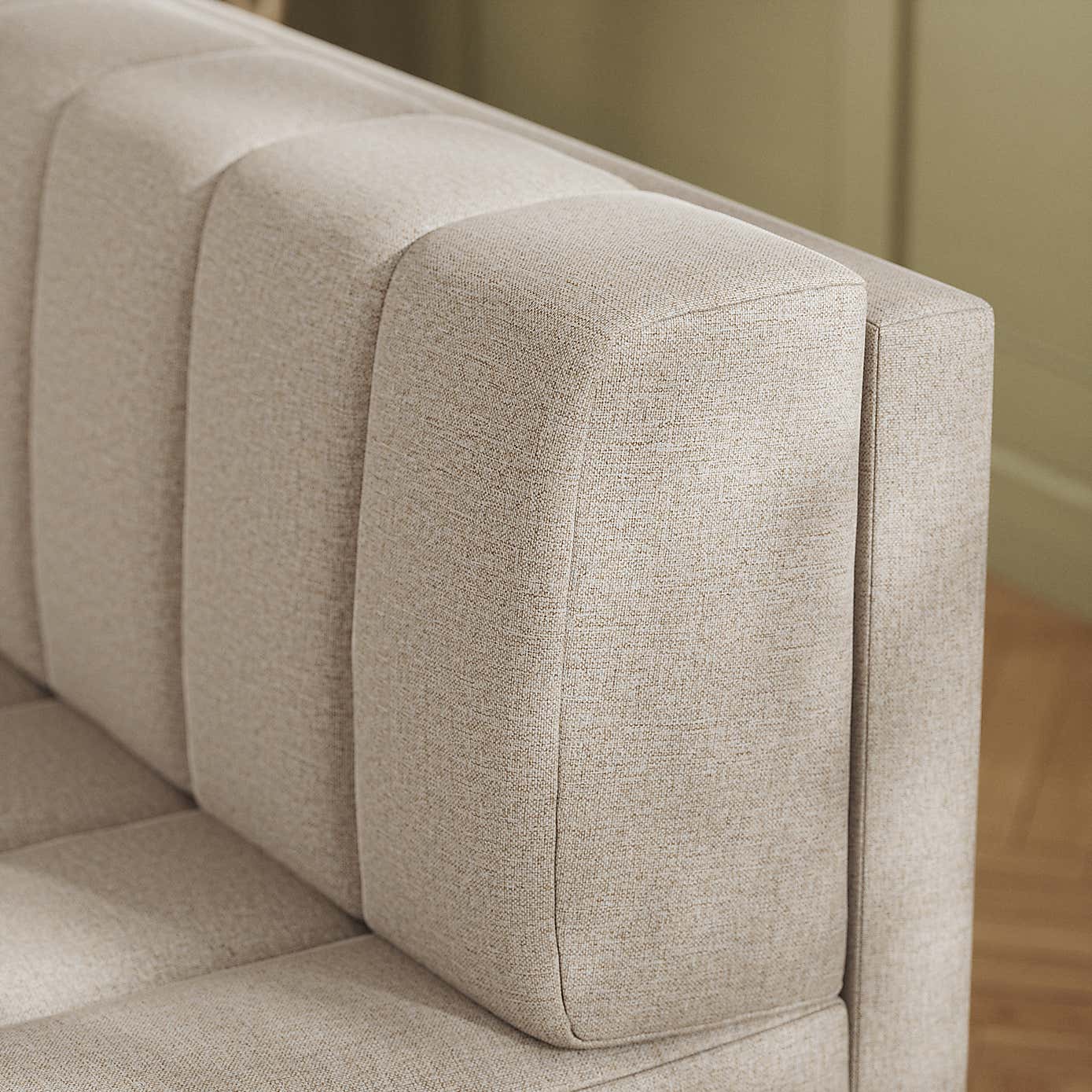 Amali Corner Dining Bench, Textured Weave