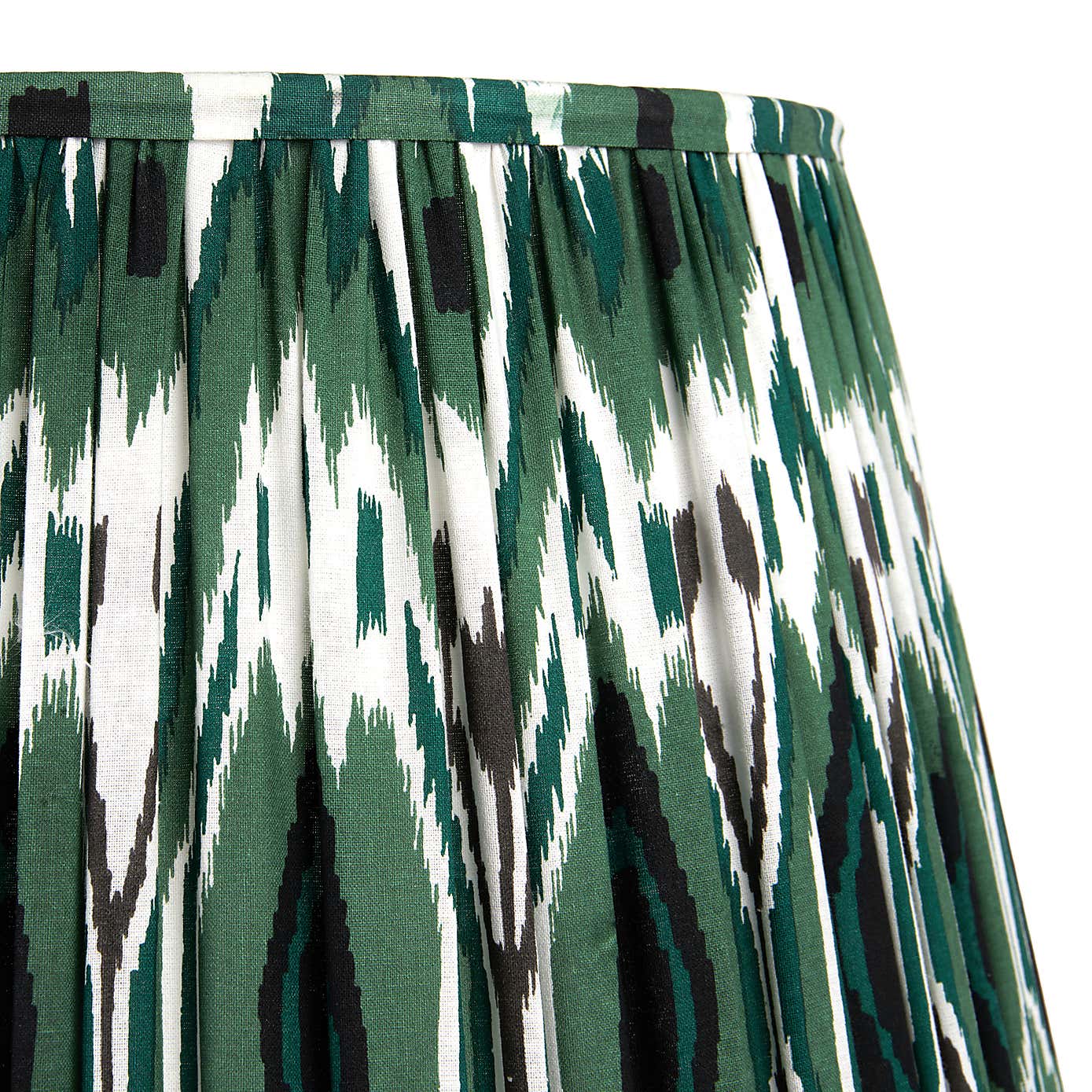 Izara Ikat Patterned Gathered Tapered Shade