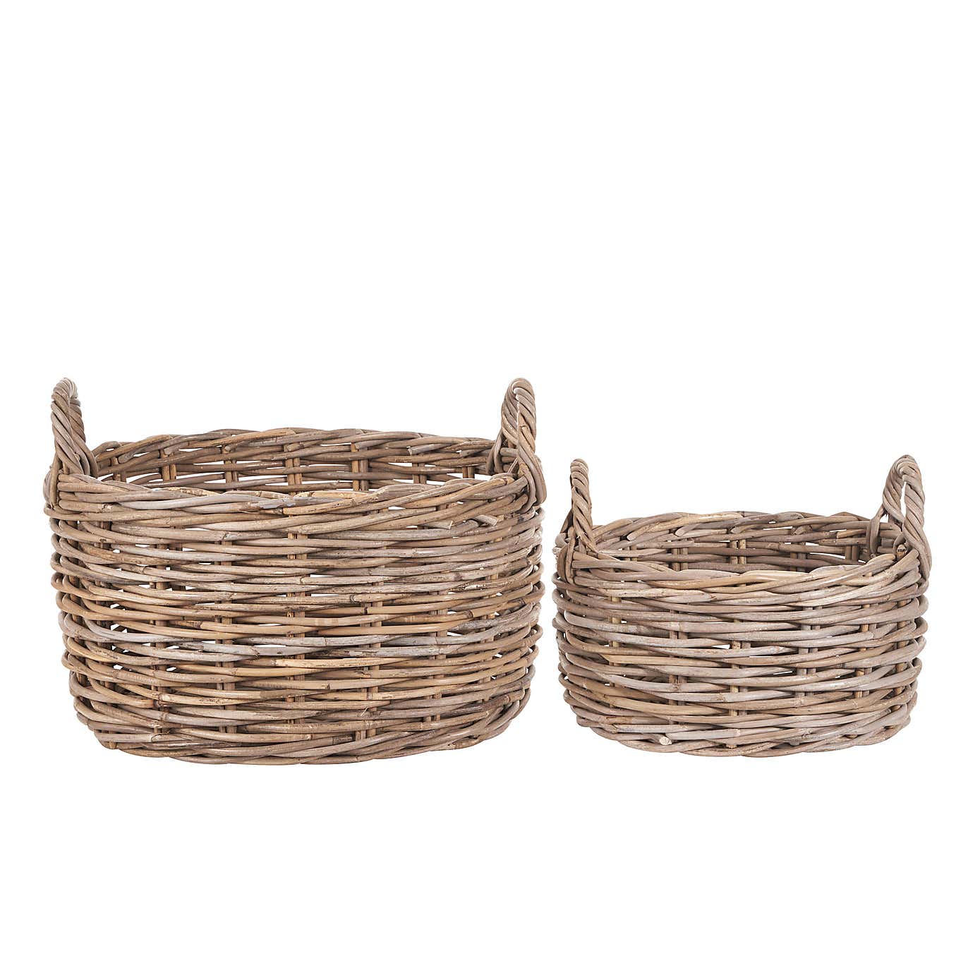 Set of 2 Kubu Oval Storage Baskets