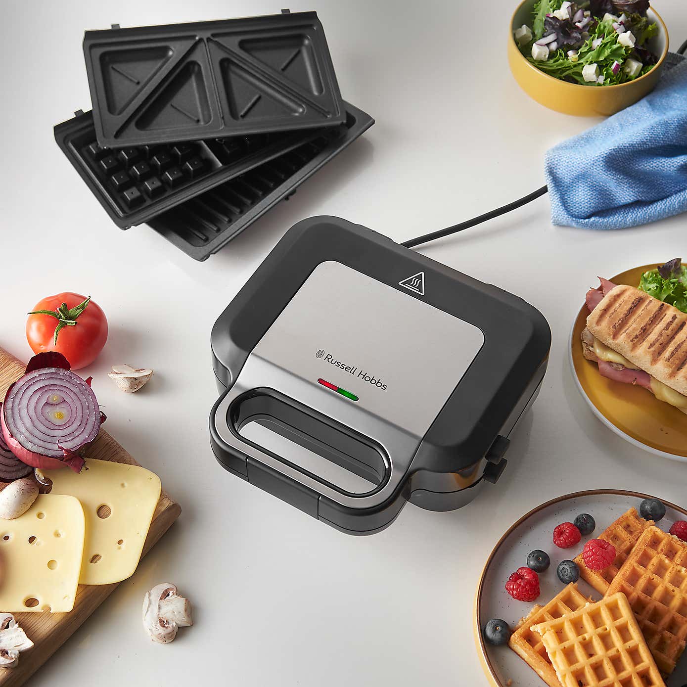 Russell Hobbs 3in1 Sandwich Panini & Waffle Maker