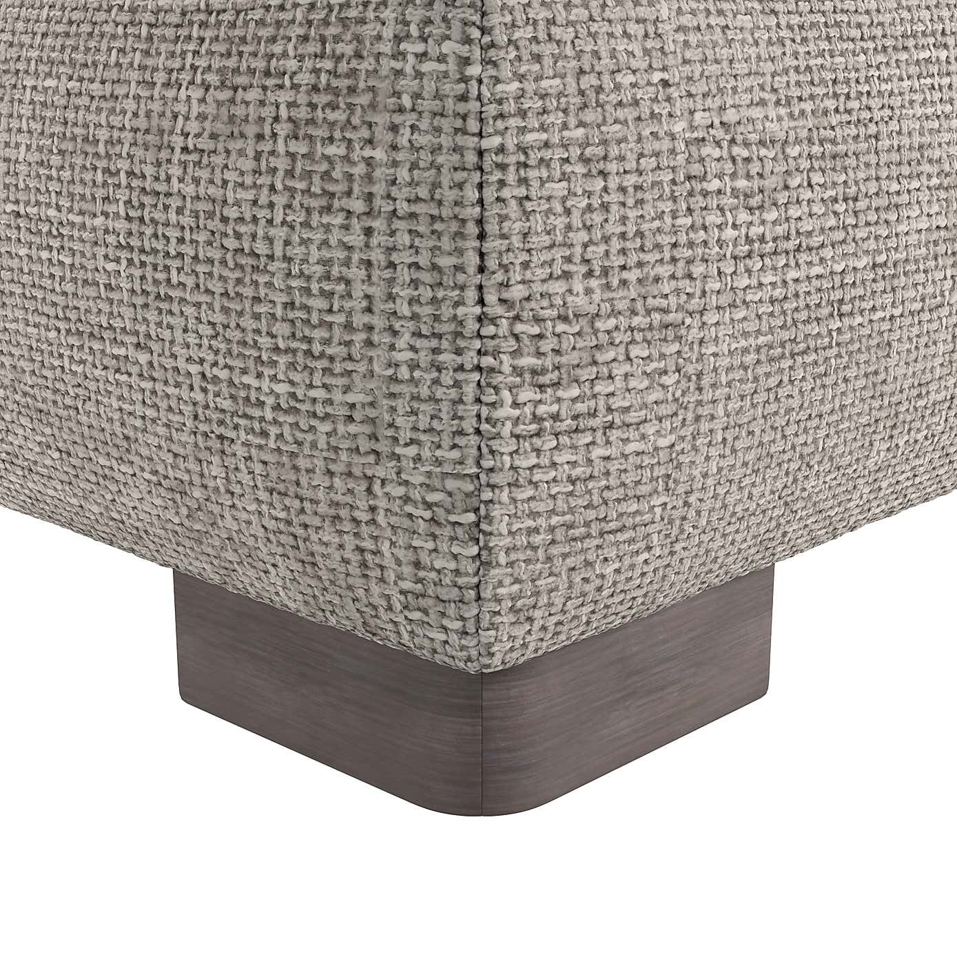 Carson Small Chunky Chenille Footstool