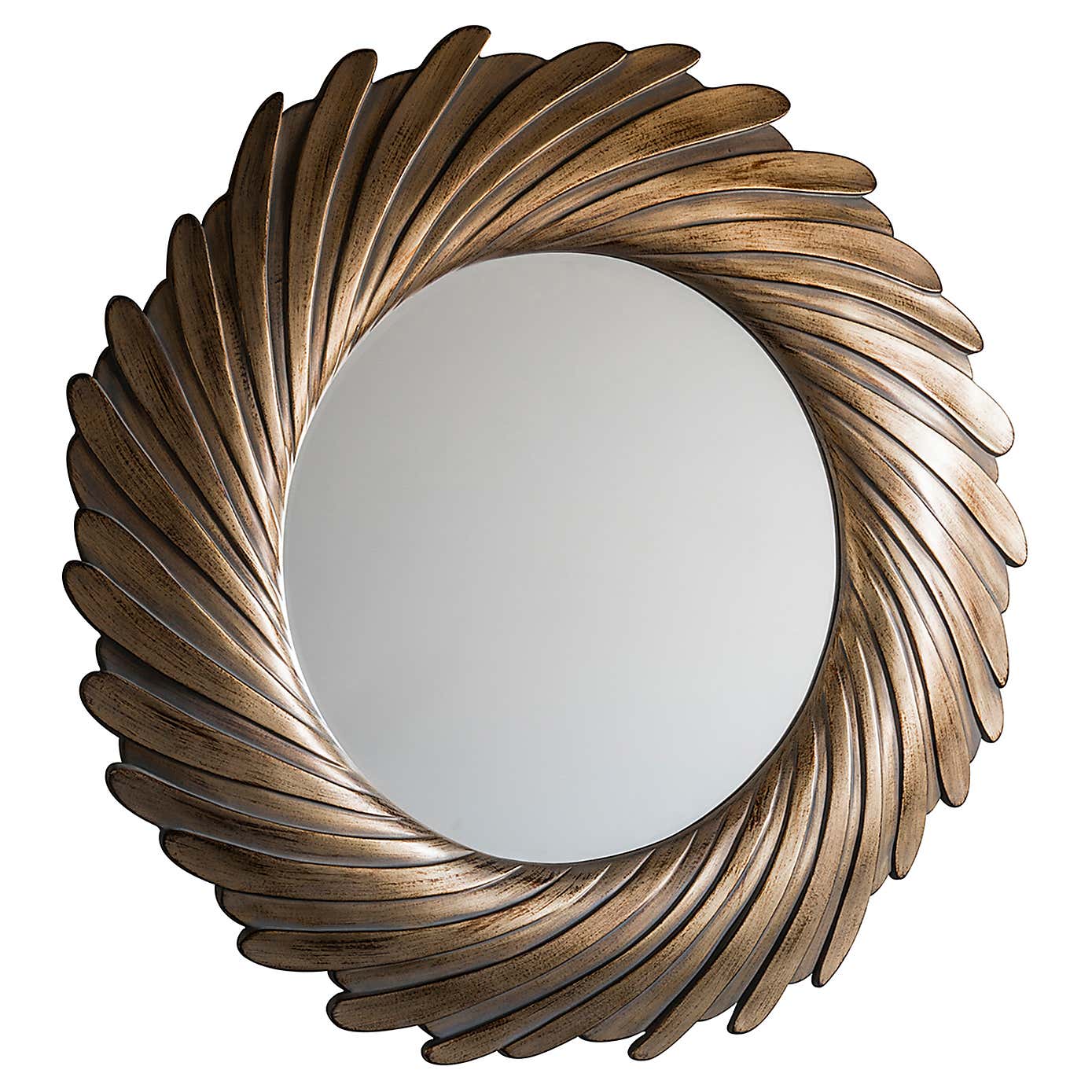 Iskra Swept Round Wall Mirror