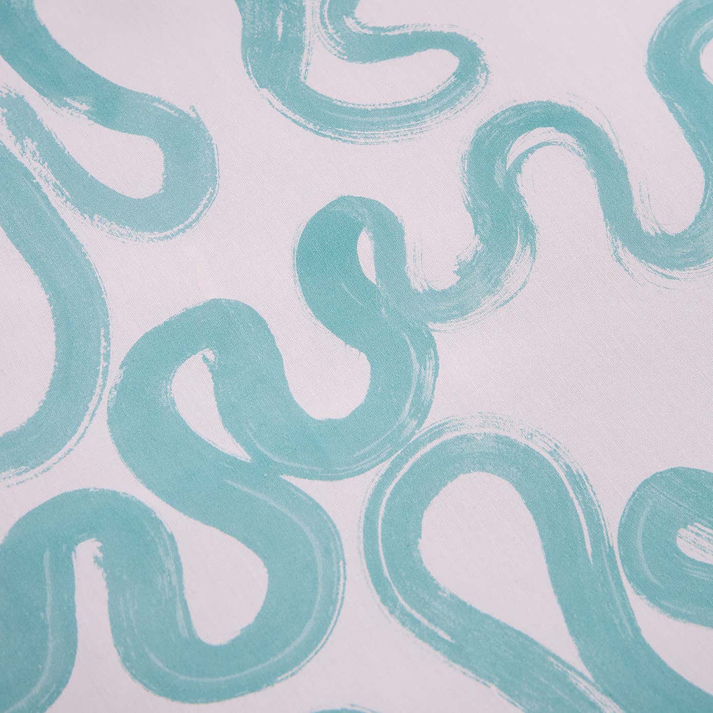 Aqua Doodle Reversible Duvet Cover and Pillowcase Set