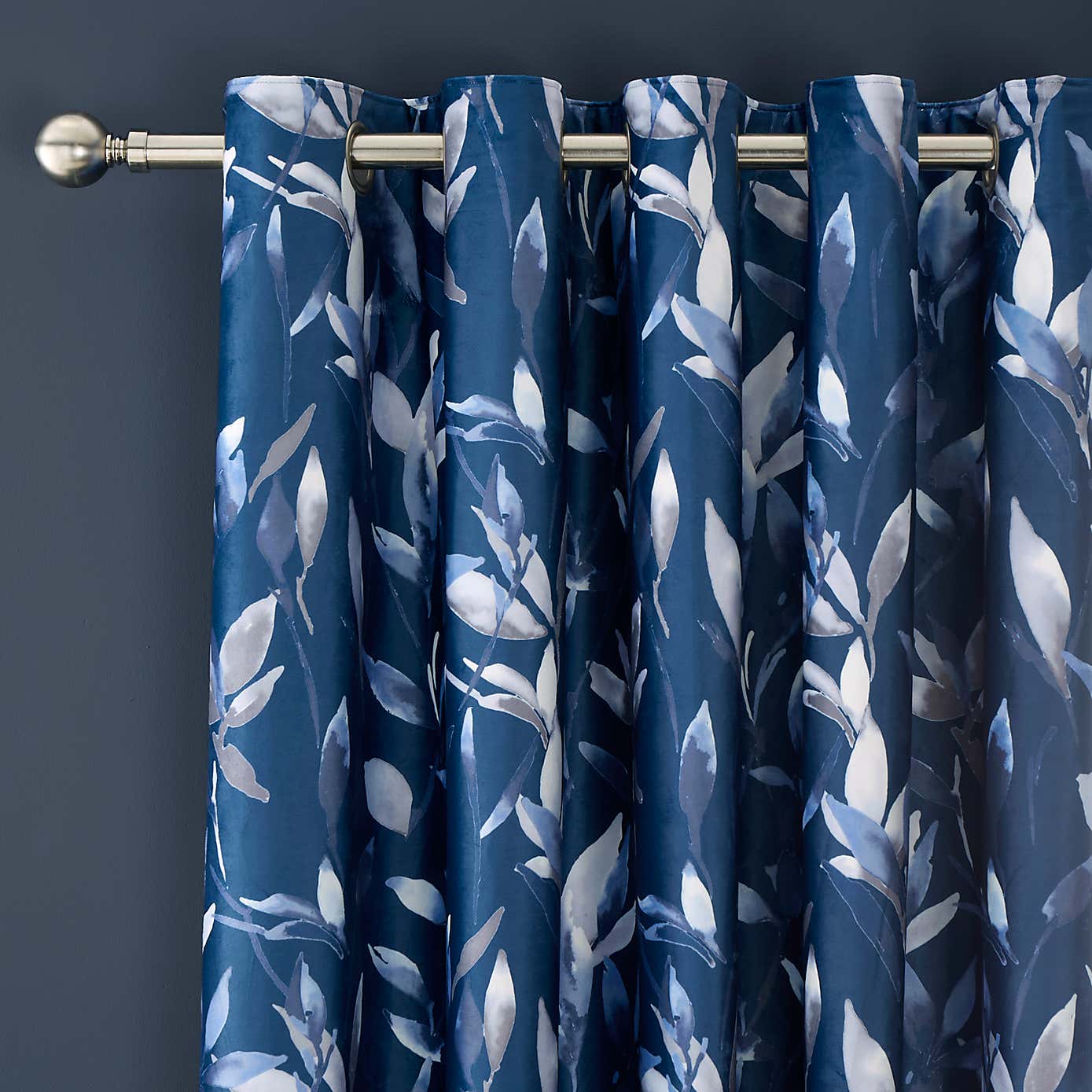 Zen Velour Blackout Eyelet Curtains