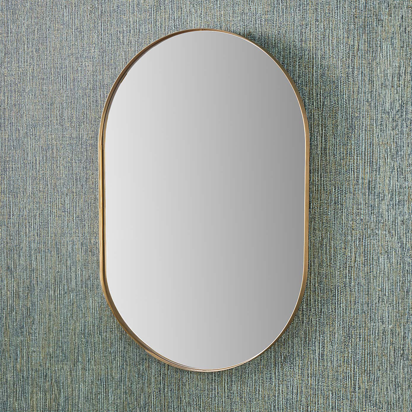 Slim Frame Lozenge Wall Mirror