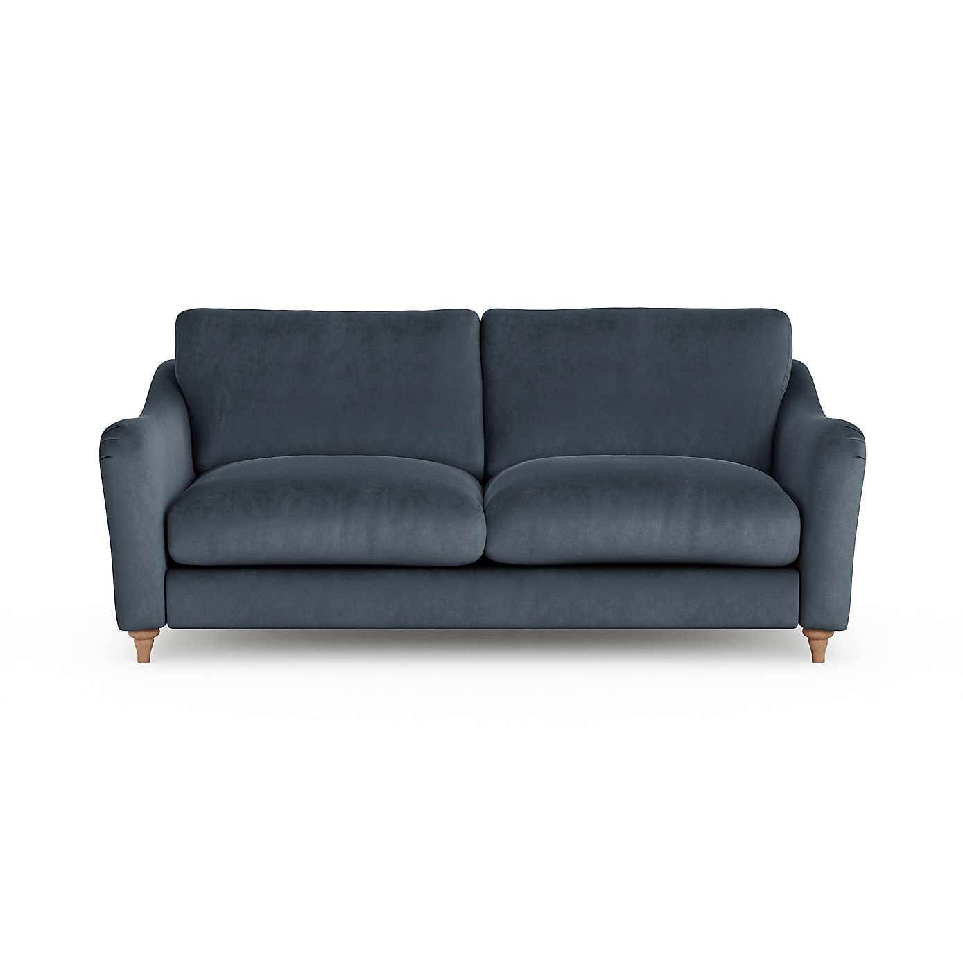 Hattie Matte Plush Velvet 3 Seater Sofa