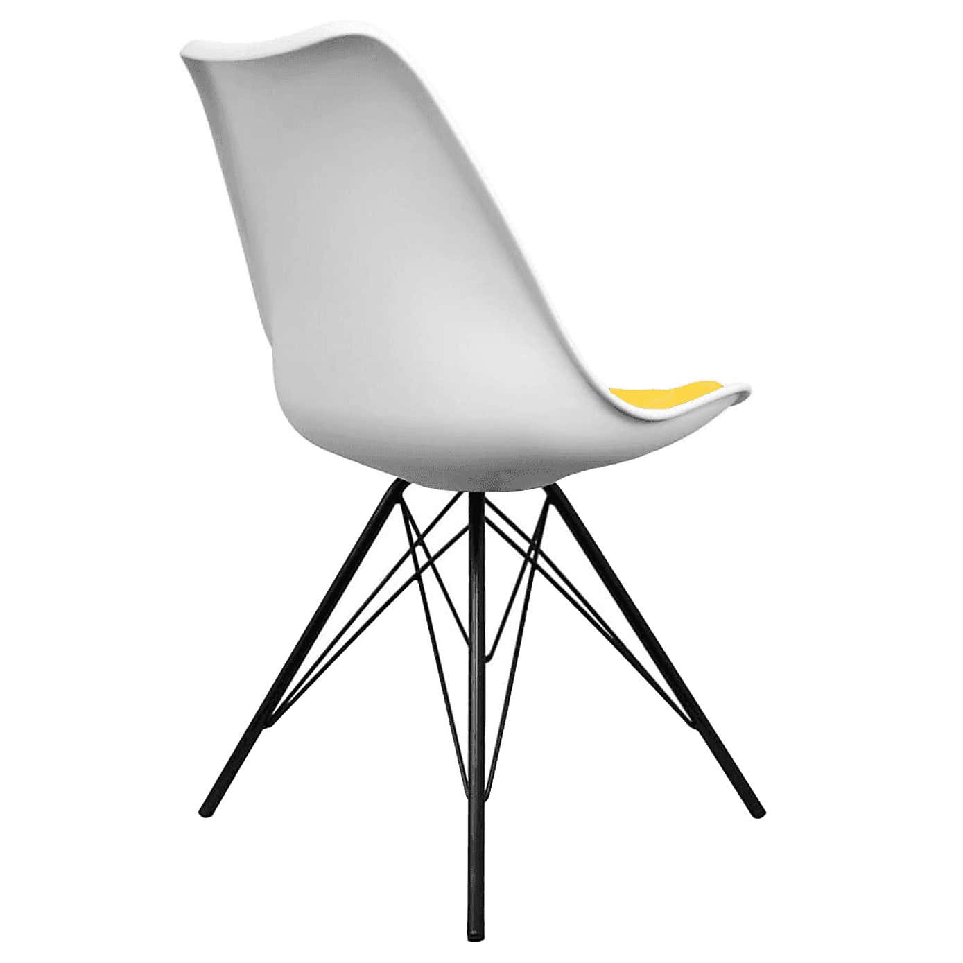 Fusion Living Soho White Plastic Dining Chair