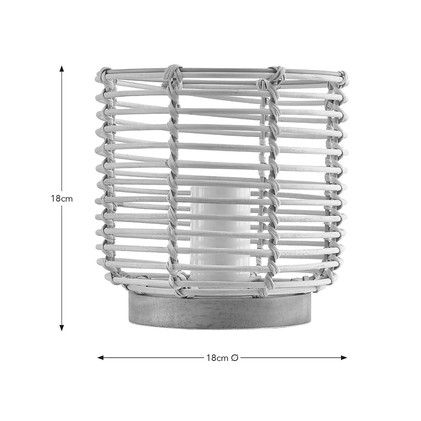 Emil Rattan Adjustable Table Lamp