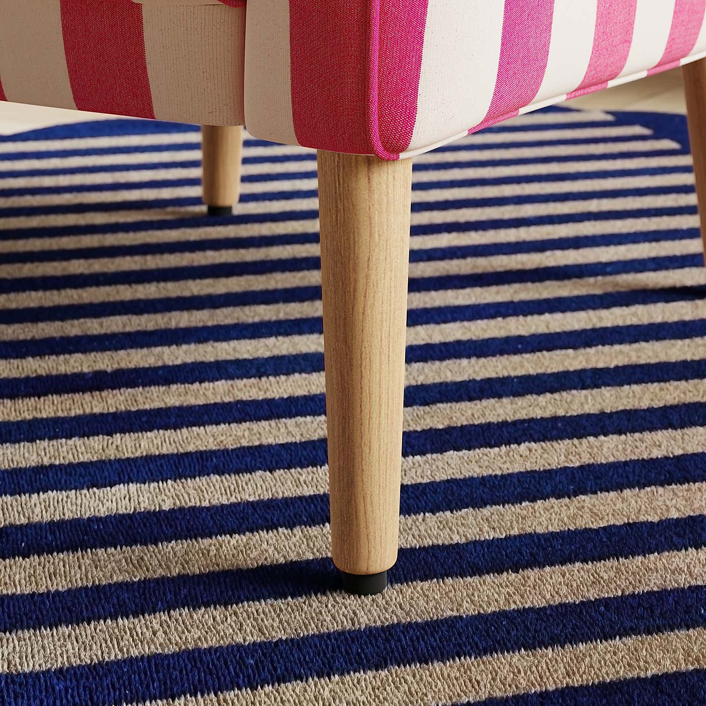 Kaspar Woven Stripe Tub Chair