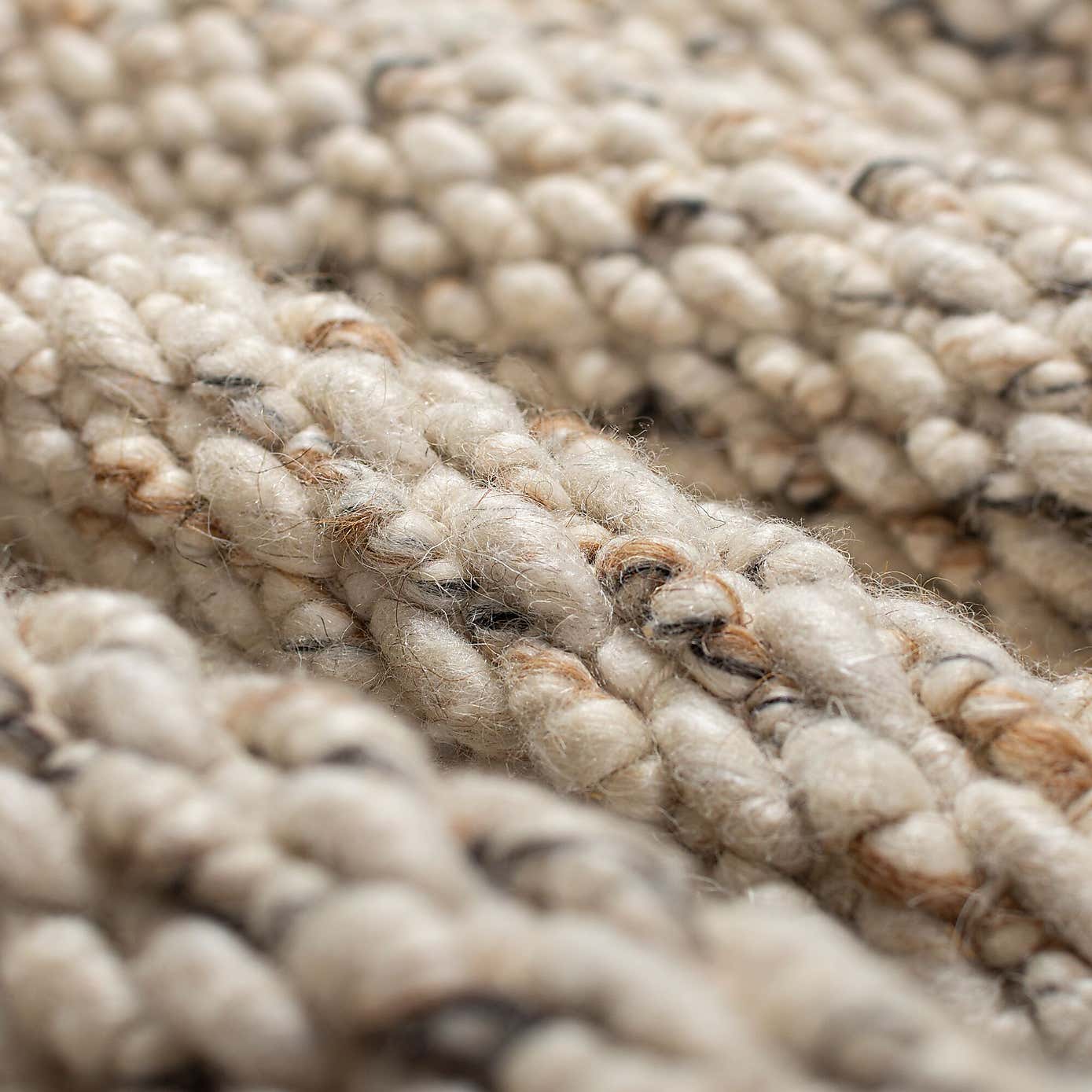 Flecked Braided Wool Rug