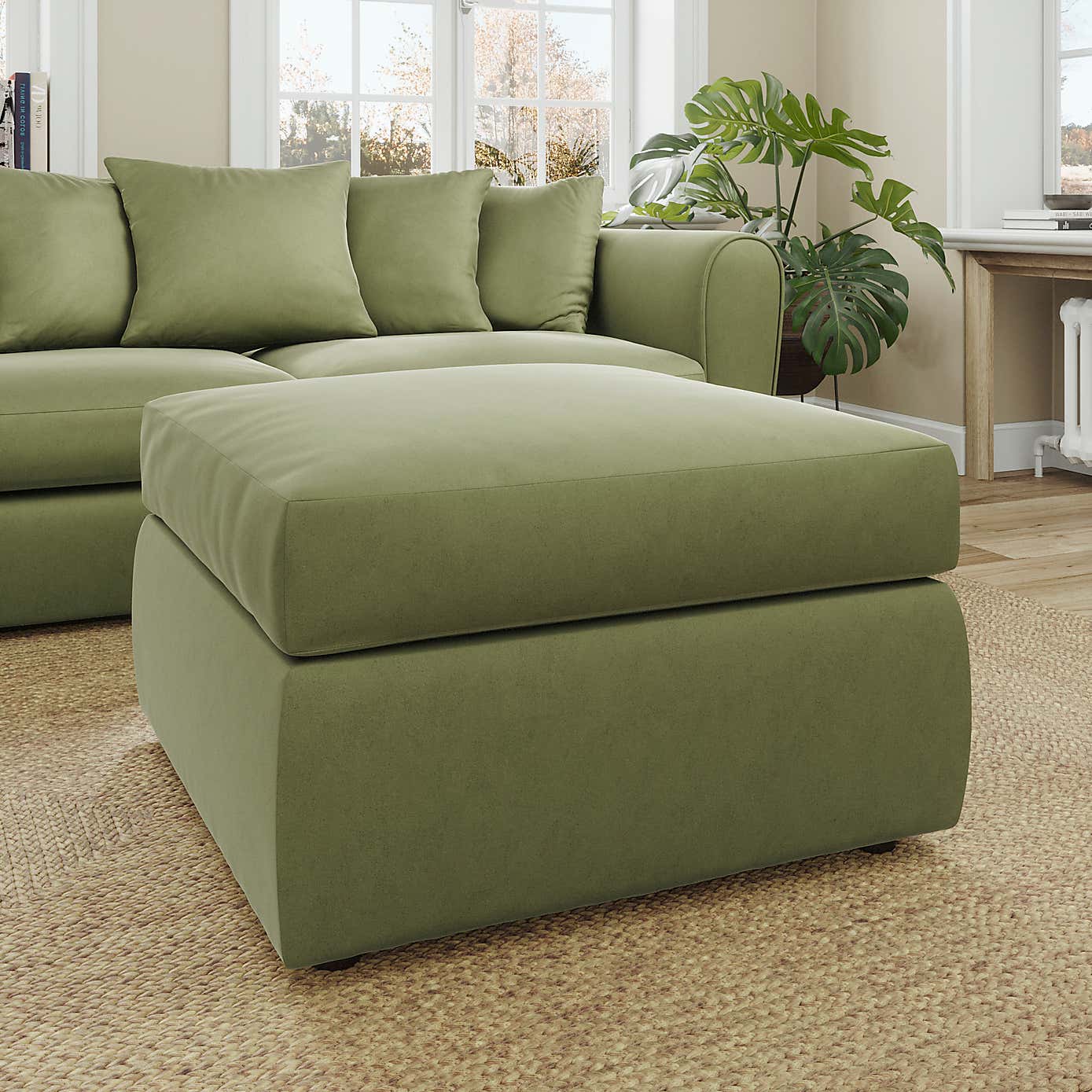 Blake Opulent Velvet Footstool