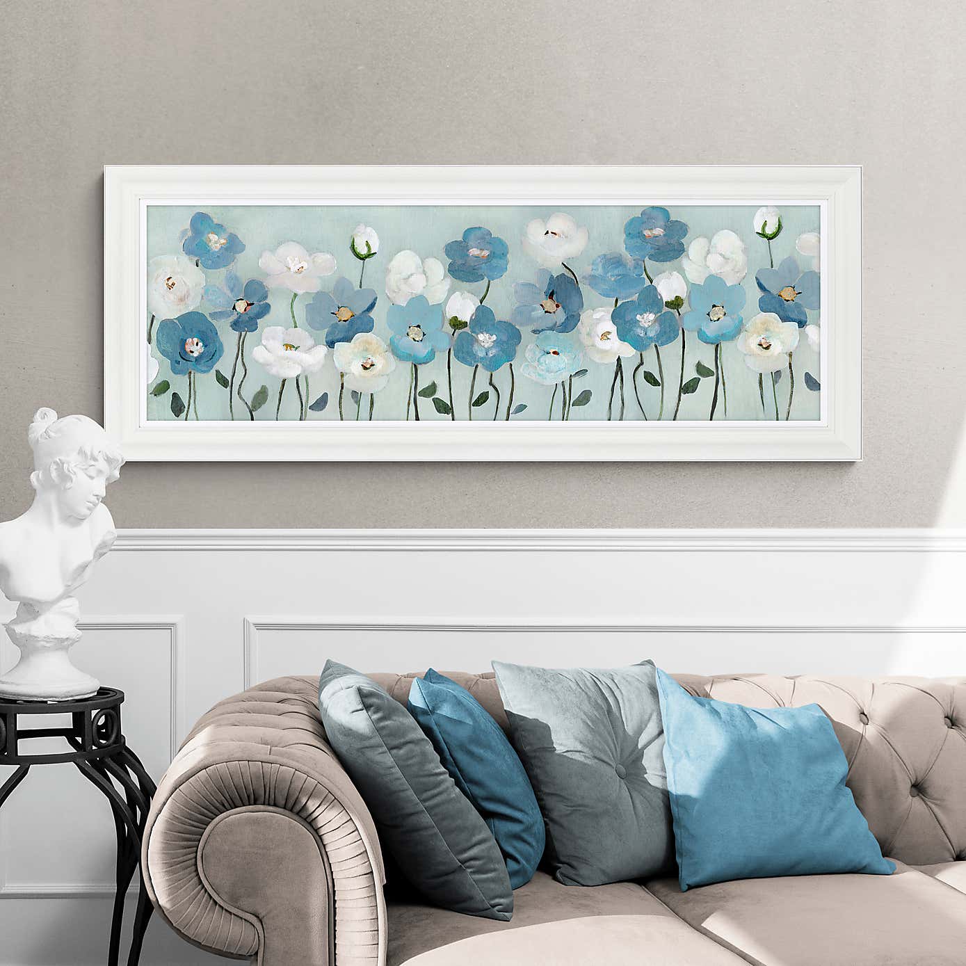 Blue Meadow Framed Print