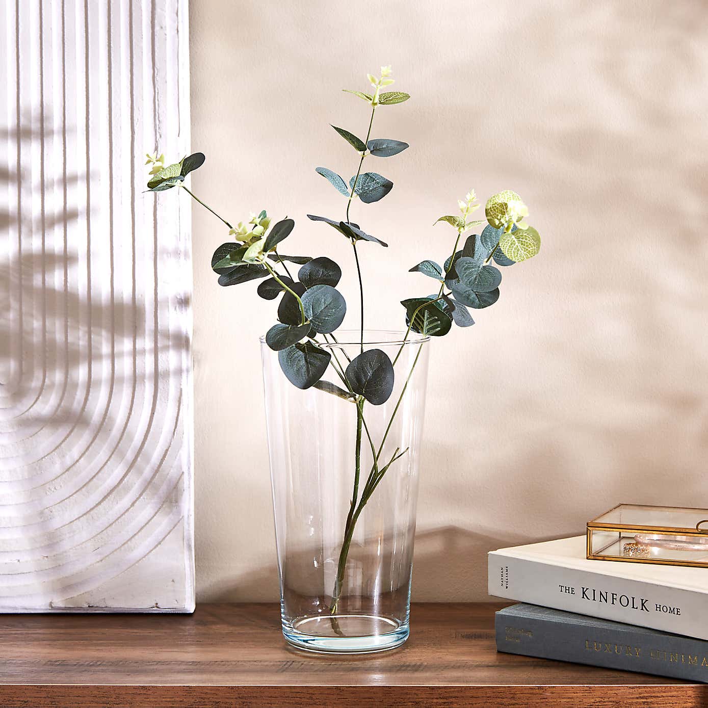 Tall Clear 25cm Vase