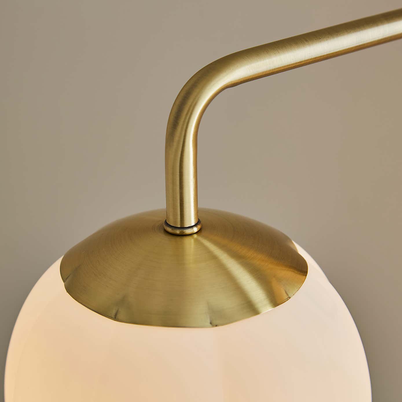 Frosted Tulip 3 Light Ribbed Glass Adjustable Floor Lamp