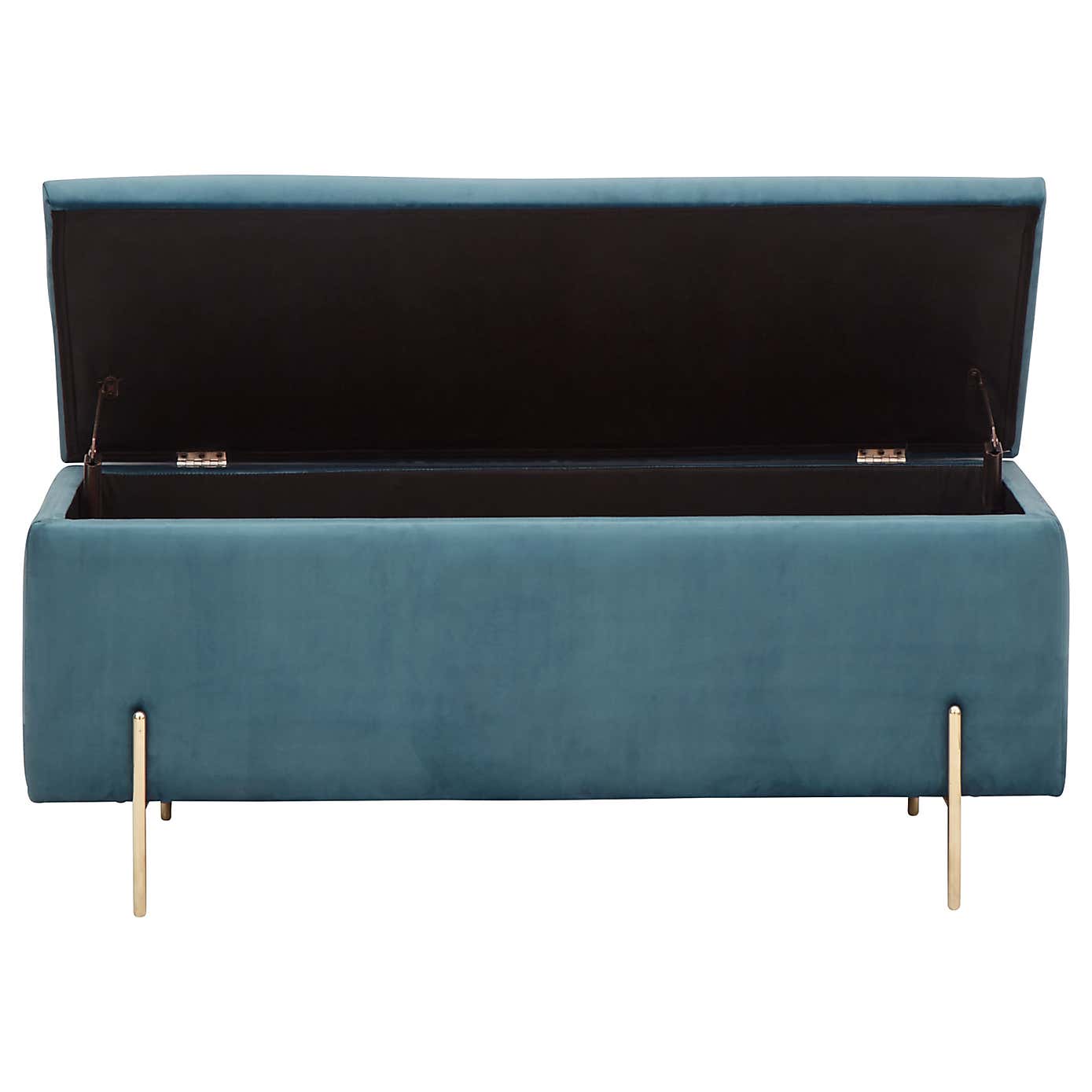 Mystica Velour Ottoman Storage Bench