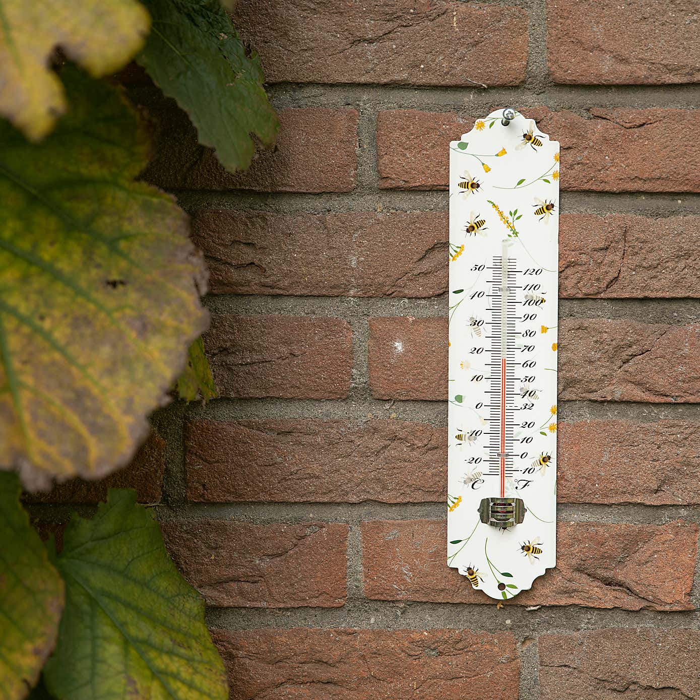 Fallen Fruits Bee Print Thermometer