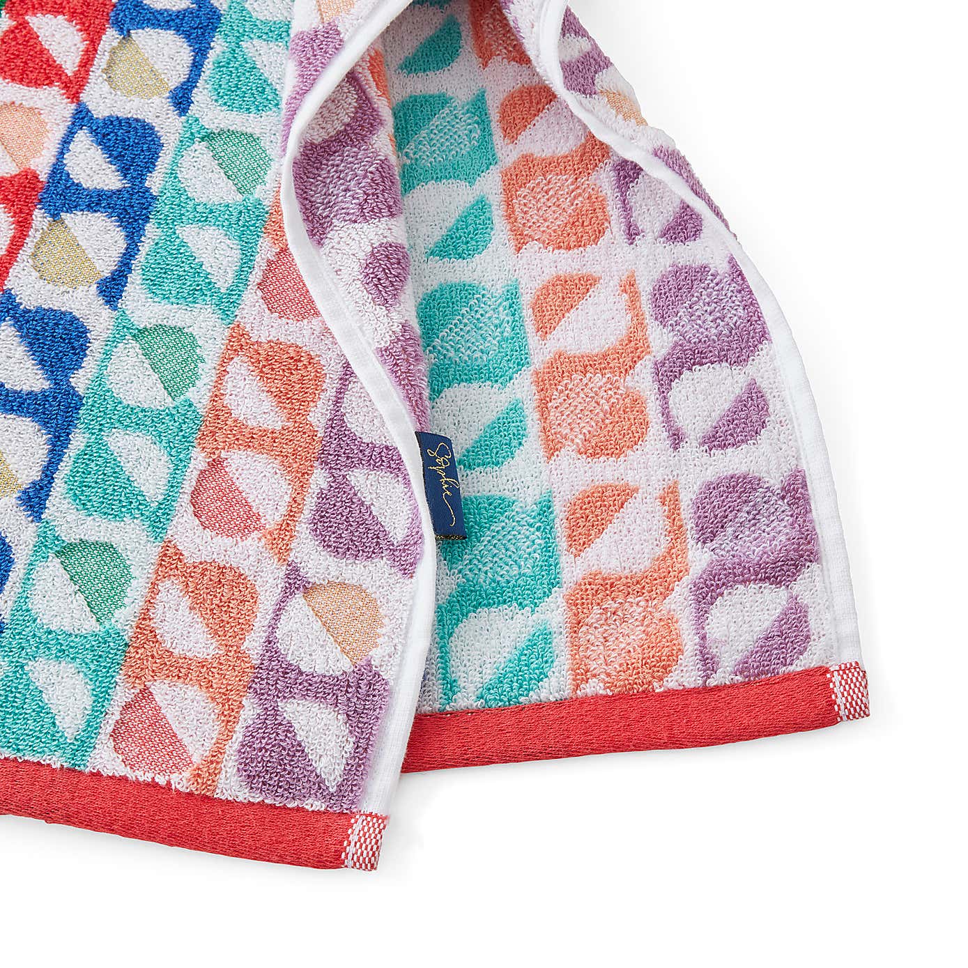 Sophie Robinson Rock Candy Geo Cotton Towel
