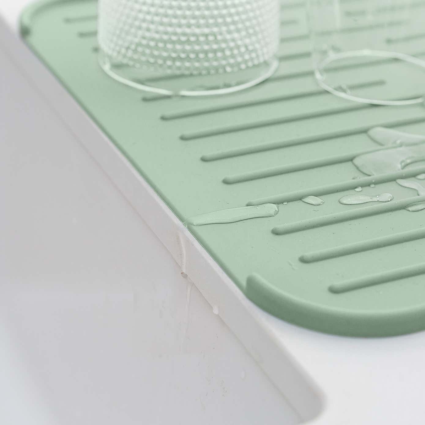Brabantia SinkSide Silicone Dish Drying Mat Jade Green