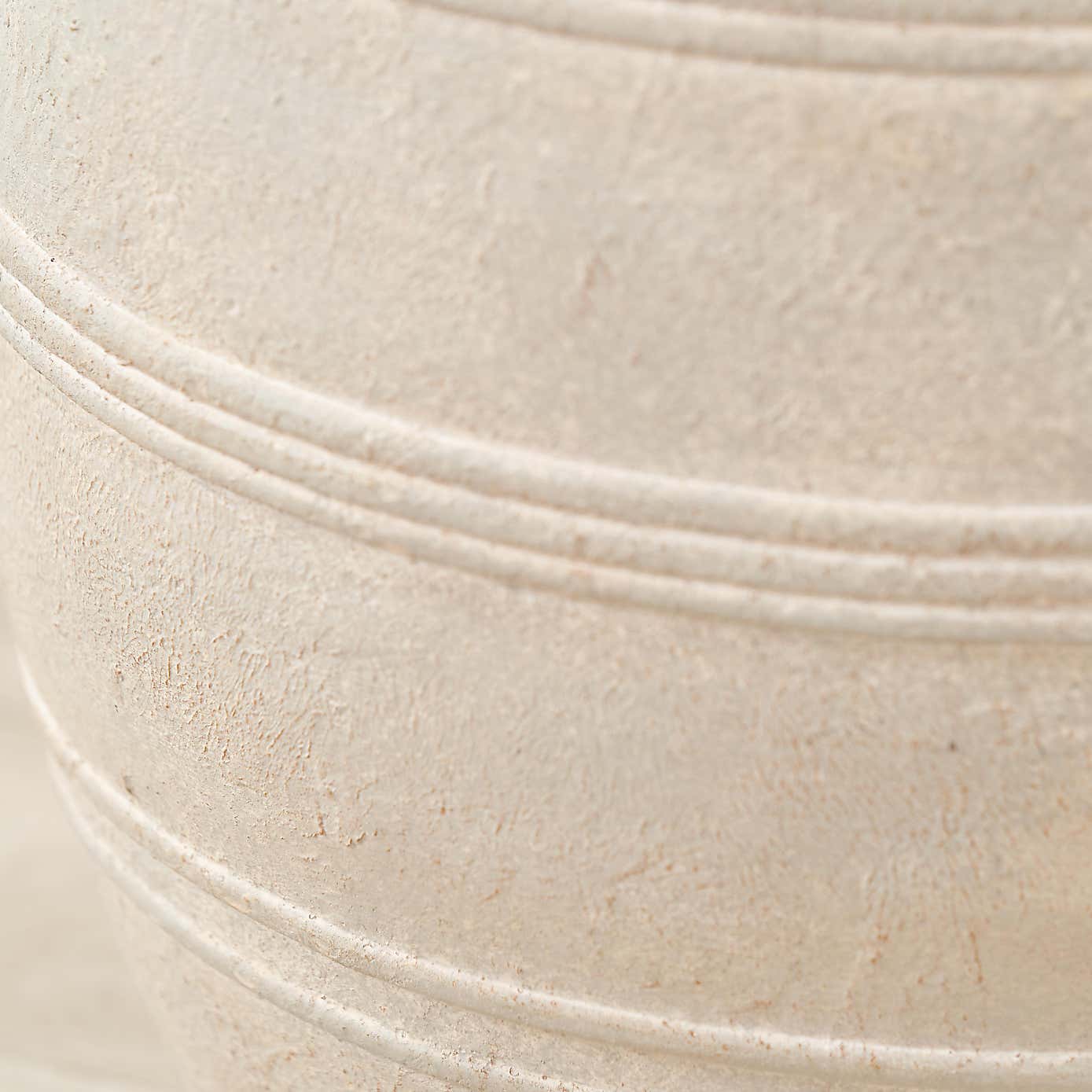 Grey Wash Fibrestone Decorative Vase with Handles