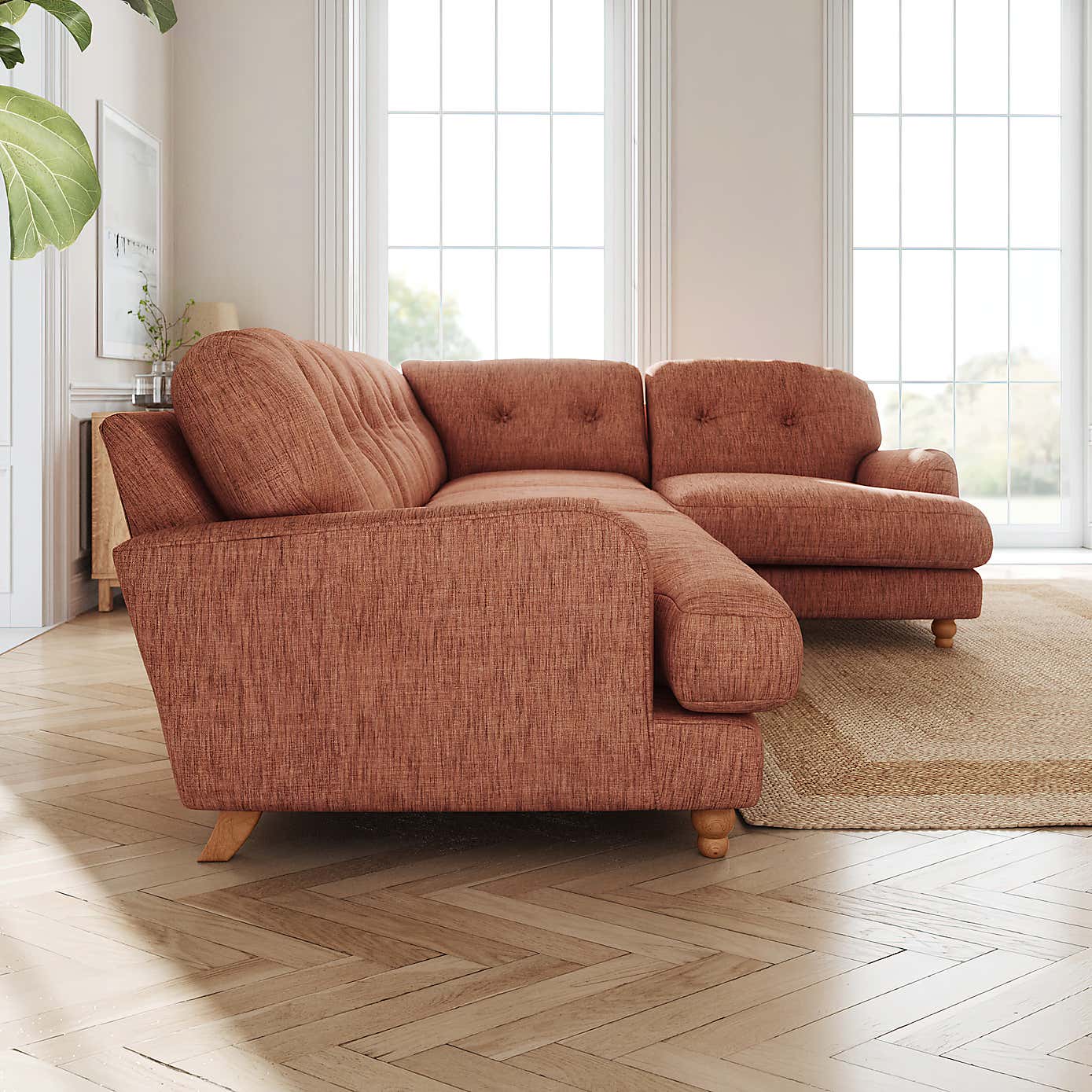 Slub Faux Linen Fabric Sample