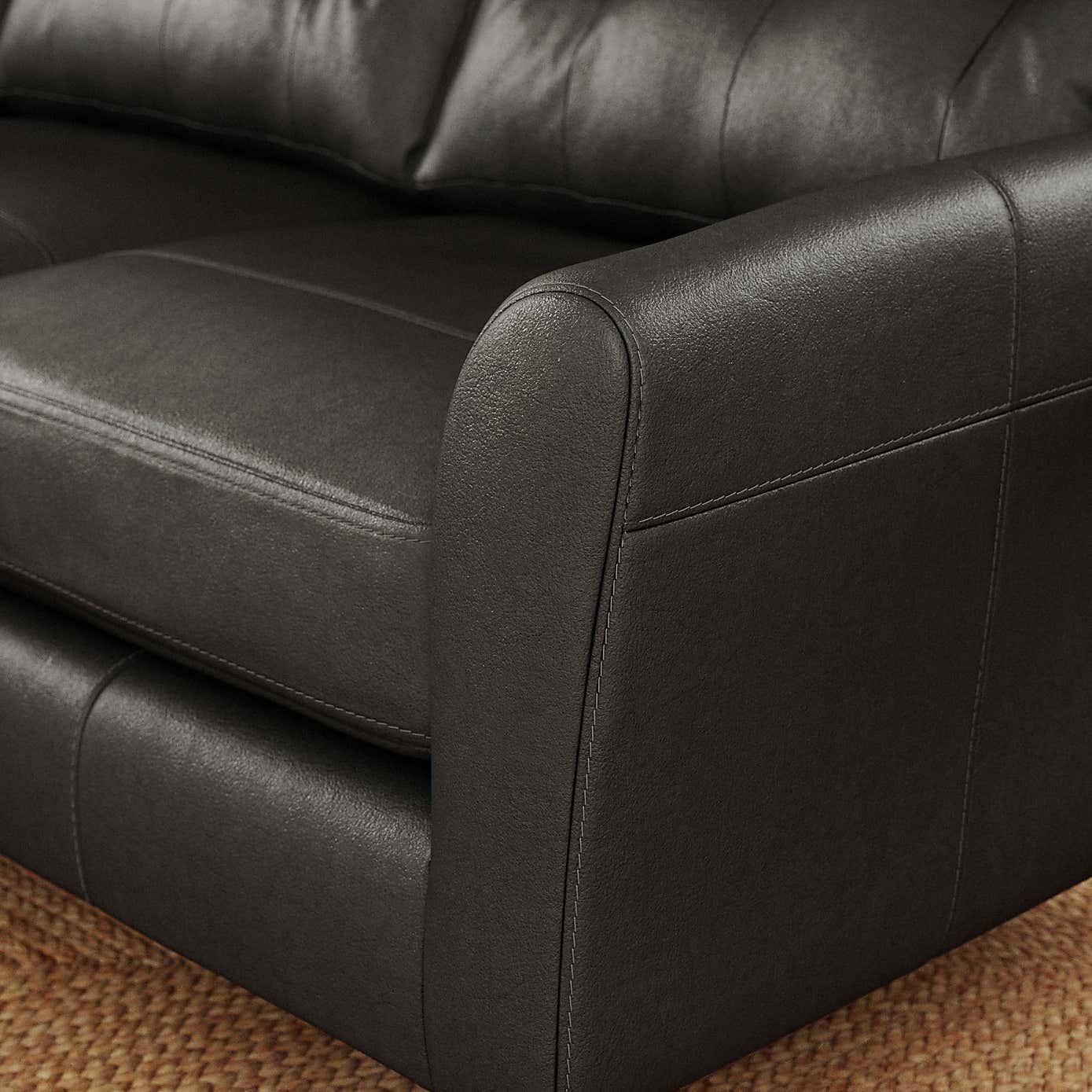 Sven Vintage Leather Large Corner Chaise Sofa