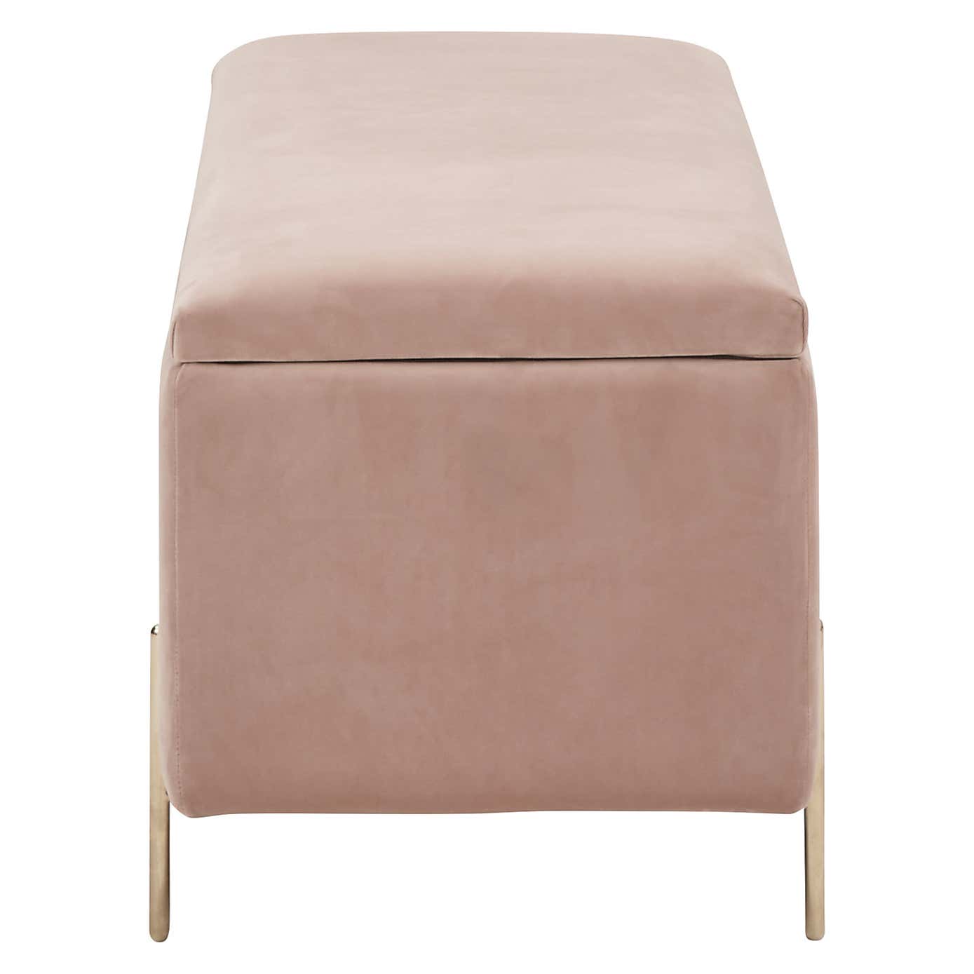 Mystica Velour Ottoman Storage Bench