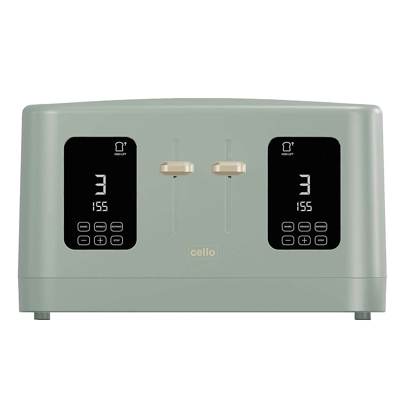 Cello Digital 4 Slice Toaster