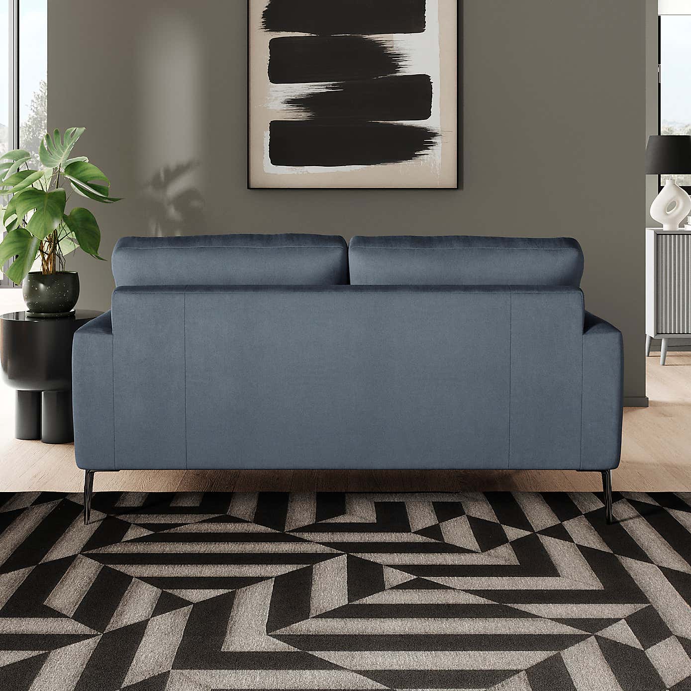 Lawson Matte Plush Velvet 2 Seater Sofa