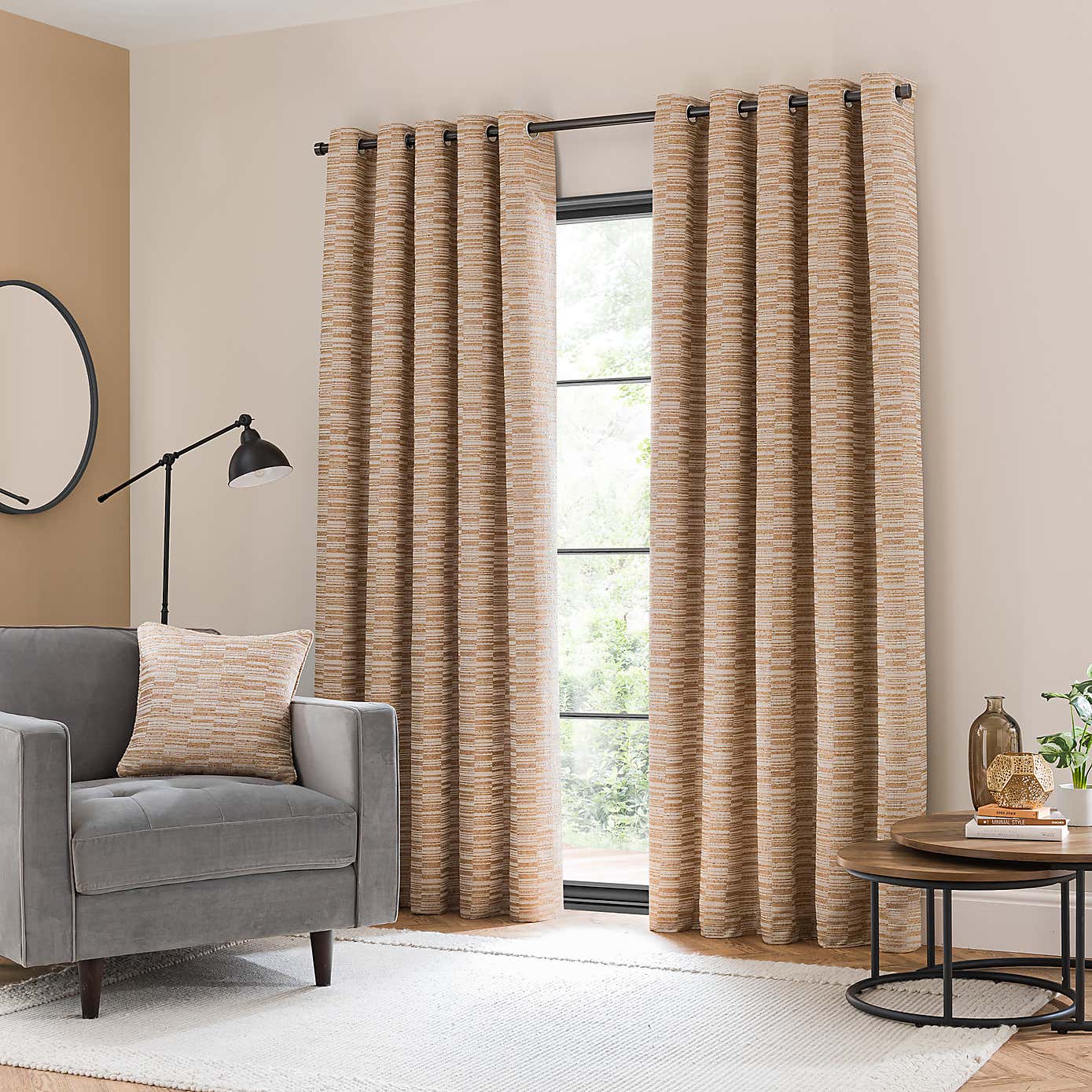 Roscoe Woven Eyelet Curtain