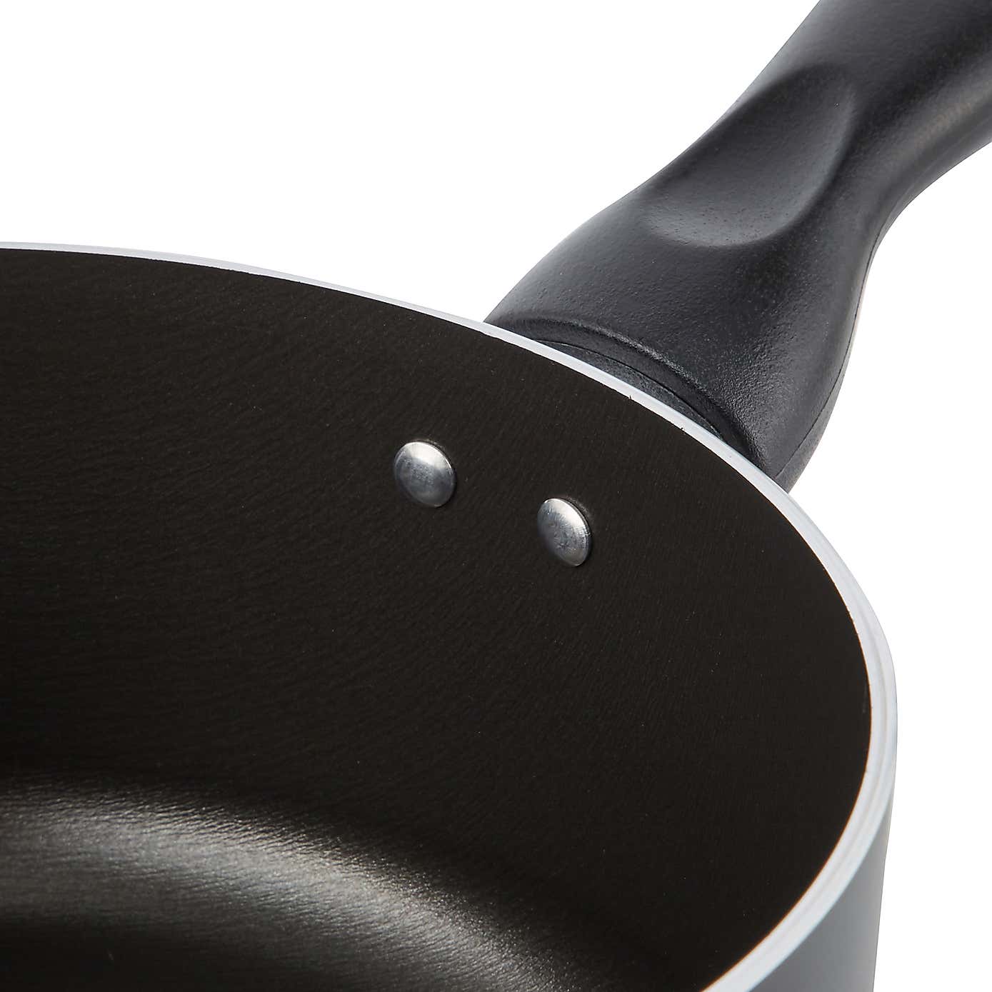 Essentials Non-Stick Aluminium Saucepan, 18cm